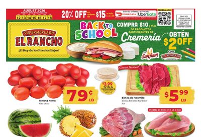 El Rancho Supermercado (Odessa Area, TX) Weekly Ad August 12 - 18, 2026