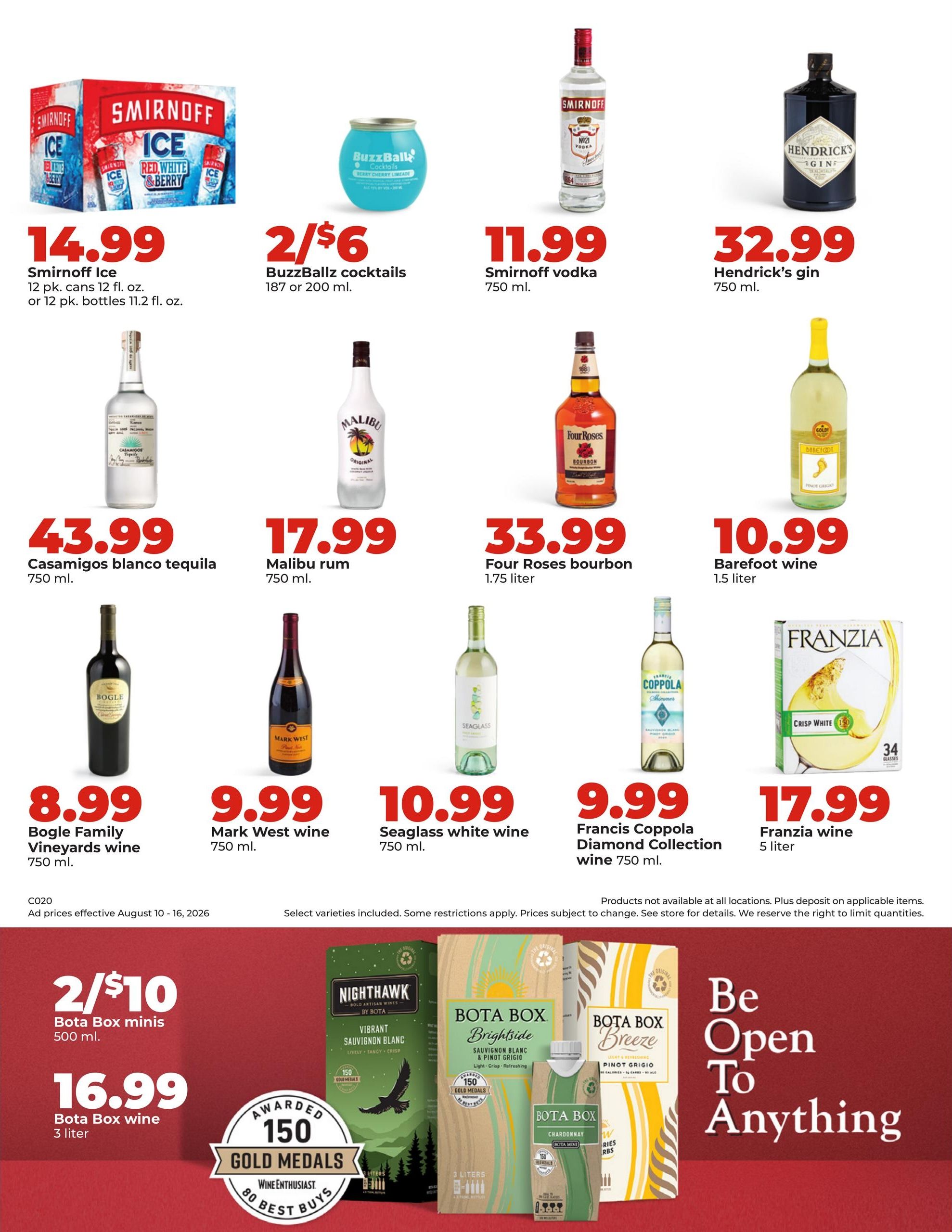 Hy-Vee (Sisseton Area, SD) Weekly Ad August 10 - 16, 2026