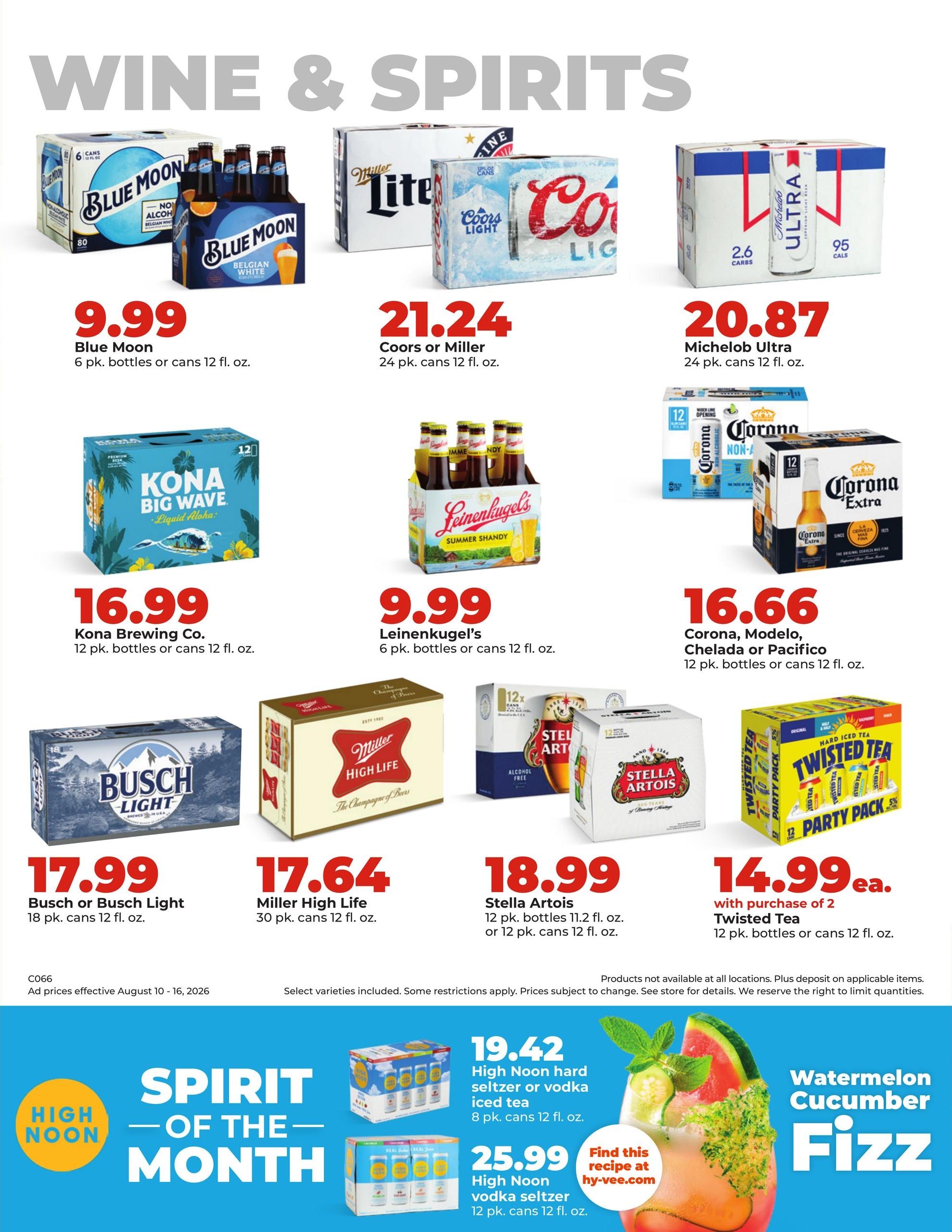 Hy-Vee (Cantril–Fairfield Area, IA) Weekly Ad August 10 - 16, 2026