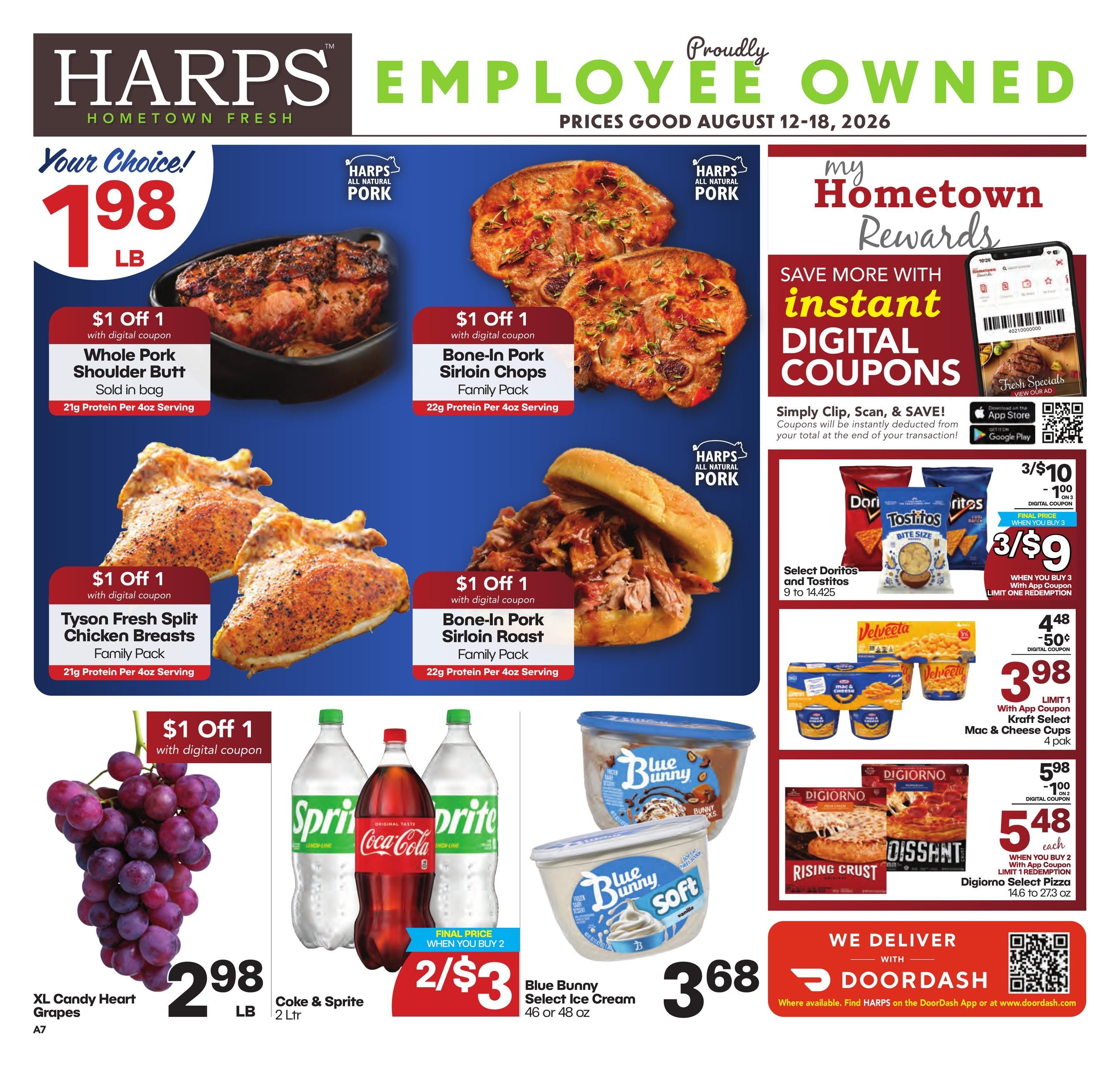 Harps Foods (IL, MO) Weekly Ad August 12 - 18, 2026