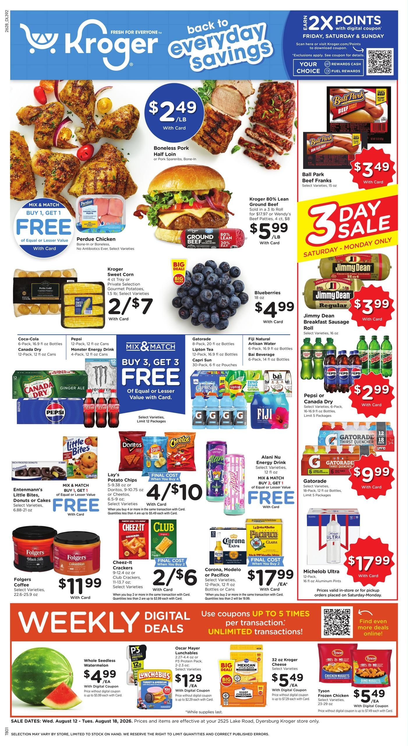 Kroger (Caruthersville Area, MO) Weekly Ad August 12 - 18, 2026