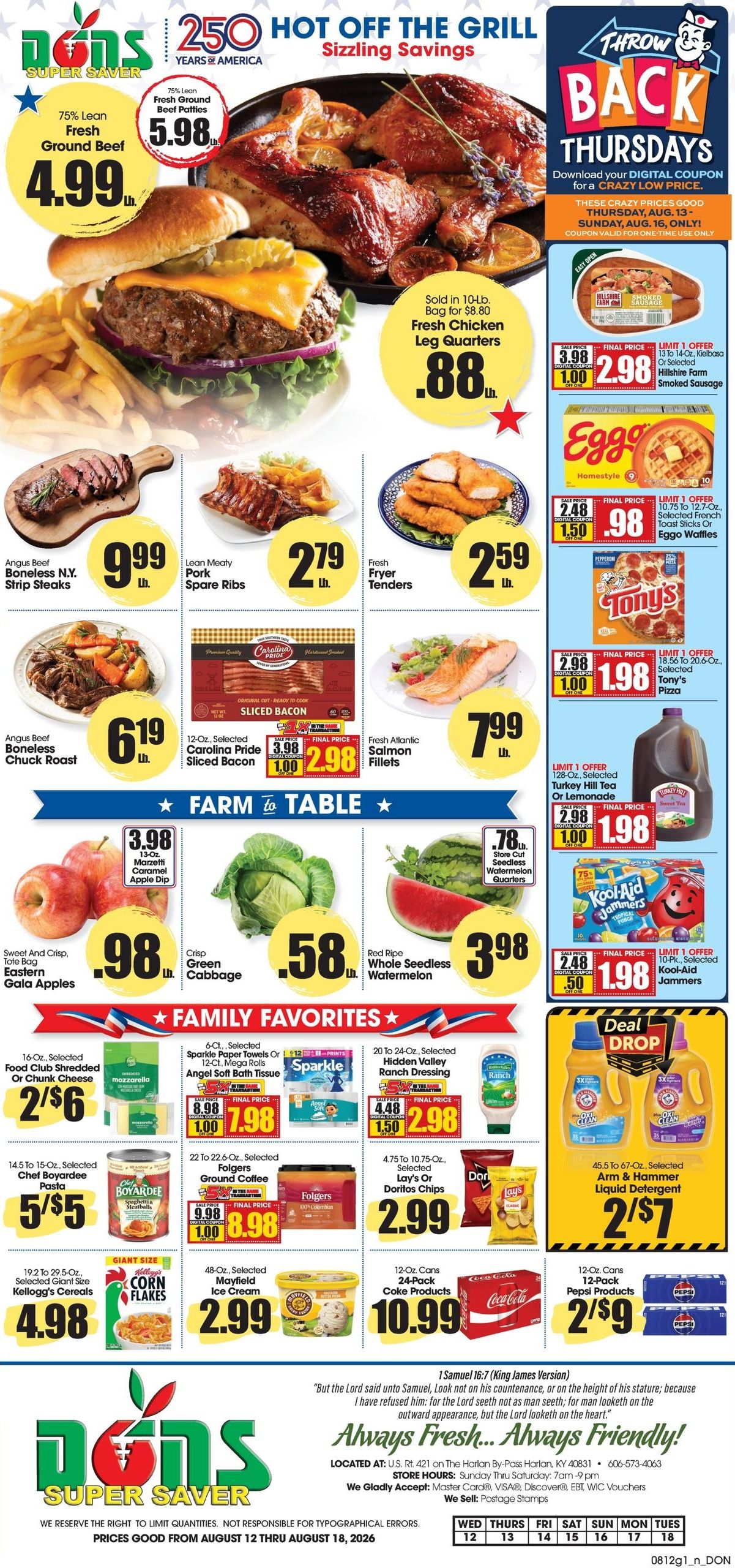 Don's Super Saver Weekly Ad August 12 - 18, 2026