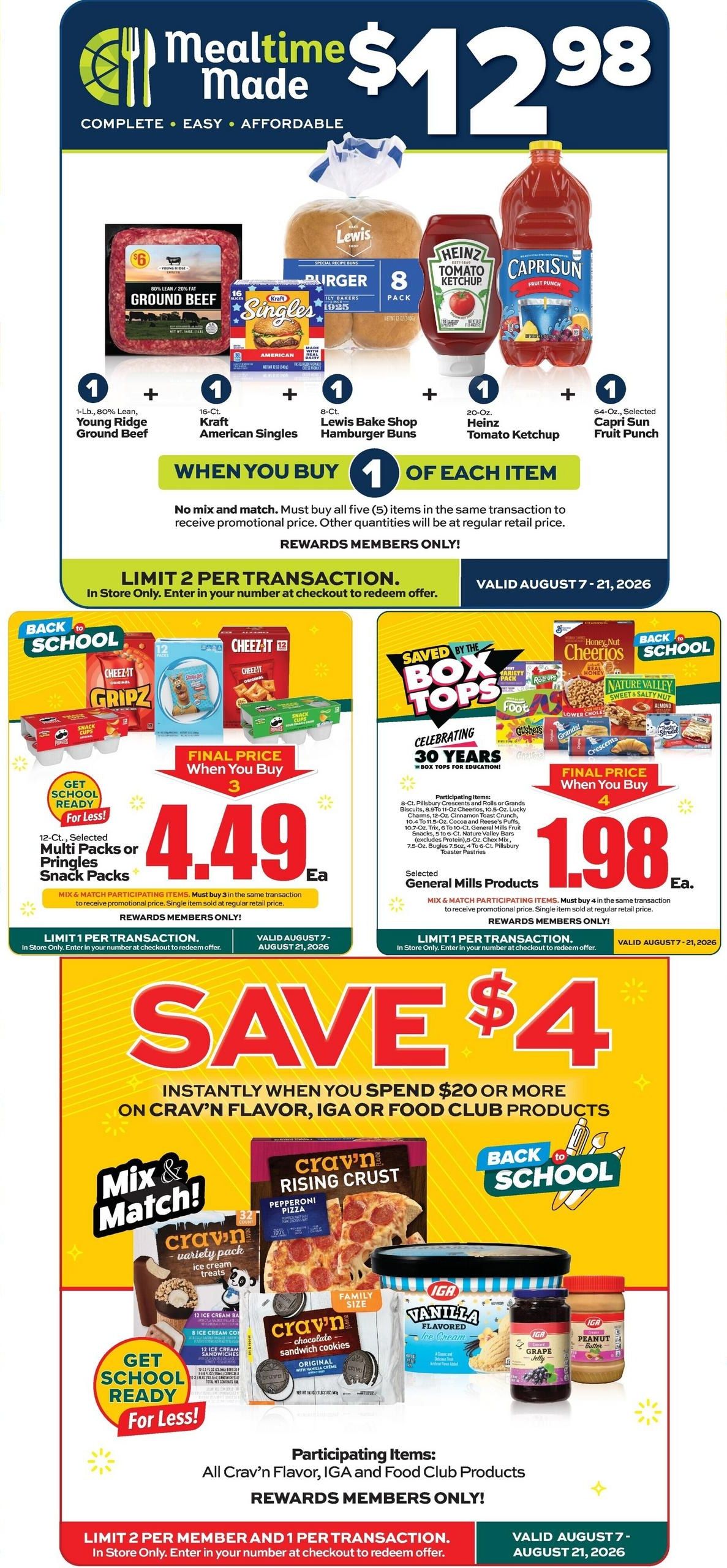 Long's Pic Pac Galaxy (Pineville–Arjay Area, KY) Weekly Ad August 12 - 18, 2026