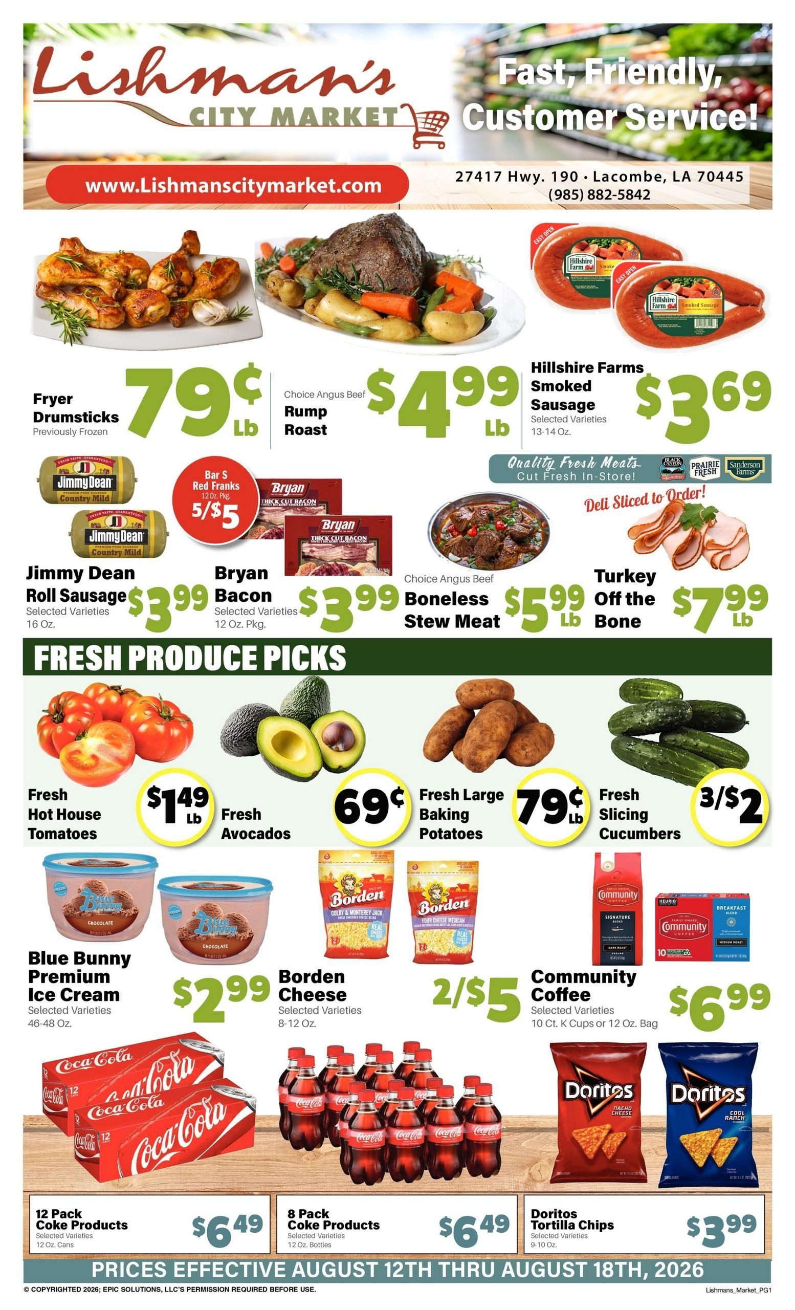 Lishman's City Market Weekly Ad August 12 - 18, 2026