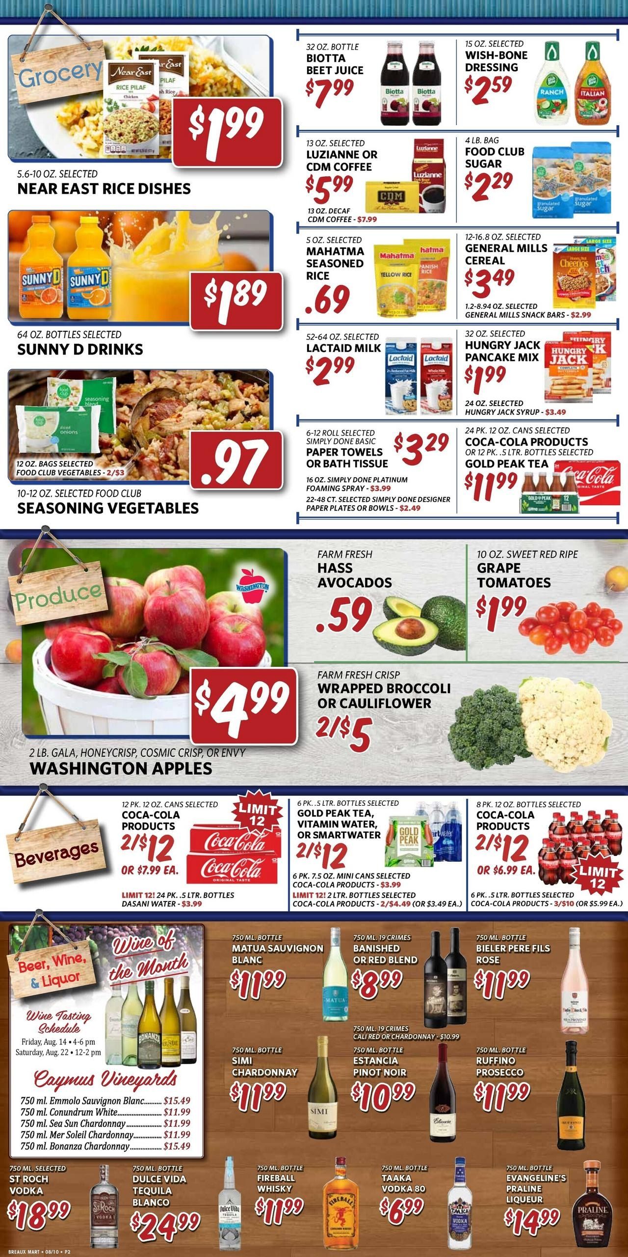 Breaux Mart (Ama Area, LA) Weekly Ad August 12 - 18, 2026