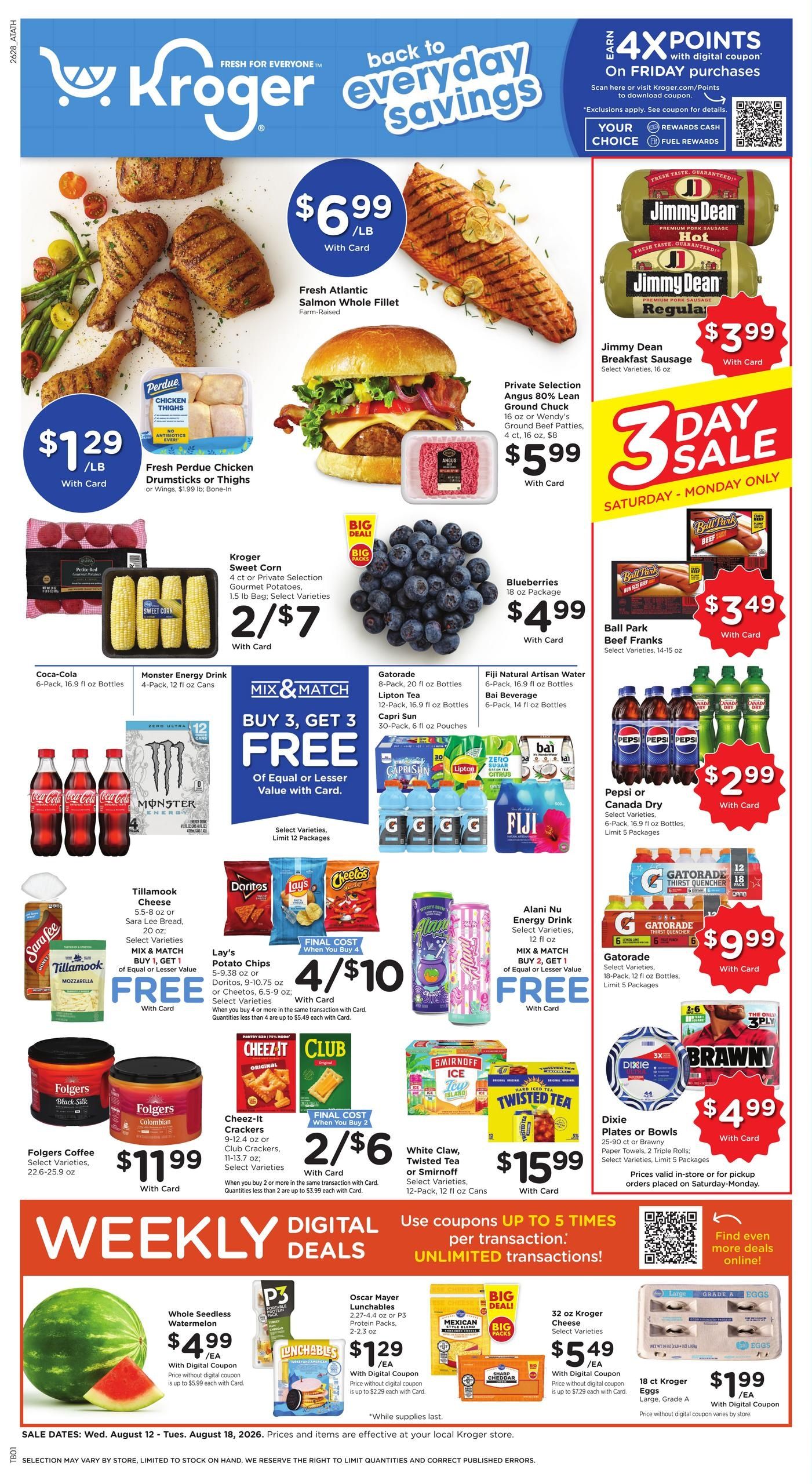 Kroger (Athens–Hull Area, GA) Weekly Ad August 12 - 18, 2026