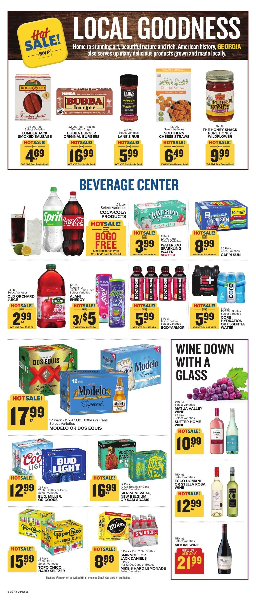 Food Lion (Athens–Hull Area, GA) Weekly Ad August 12 - 18, 2026