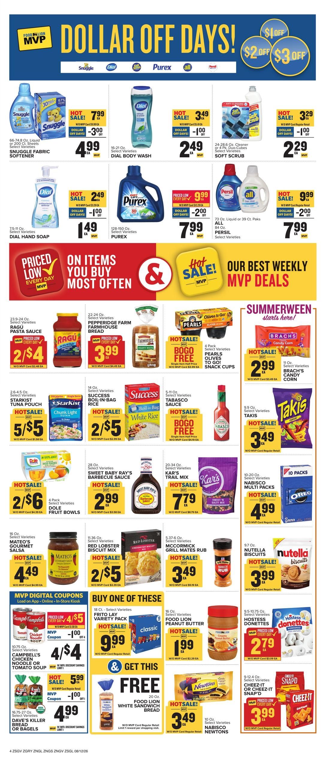 Food Lion (Athens–Hull Area, GA) Weekly Ad August 12 - 18, 2026