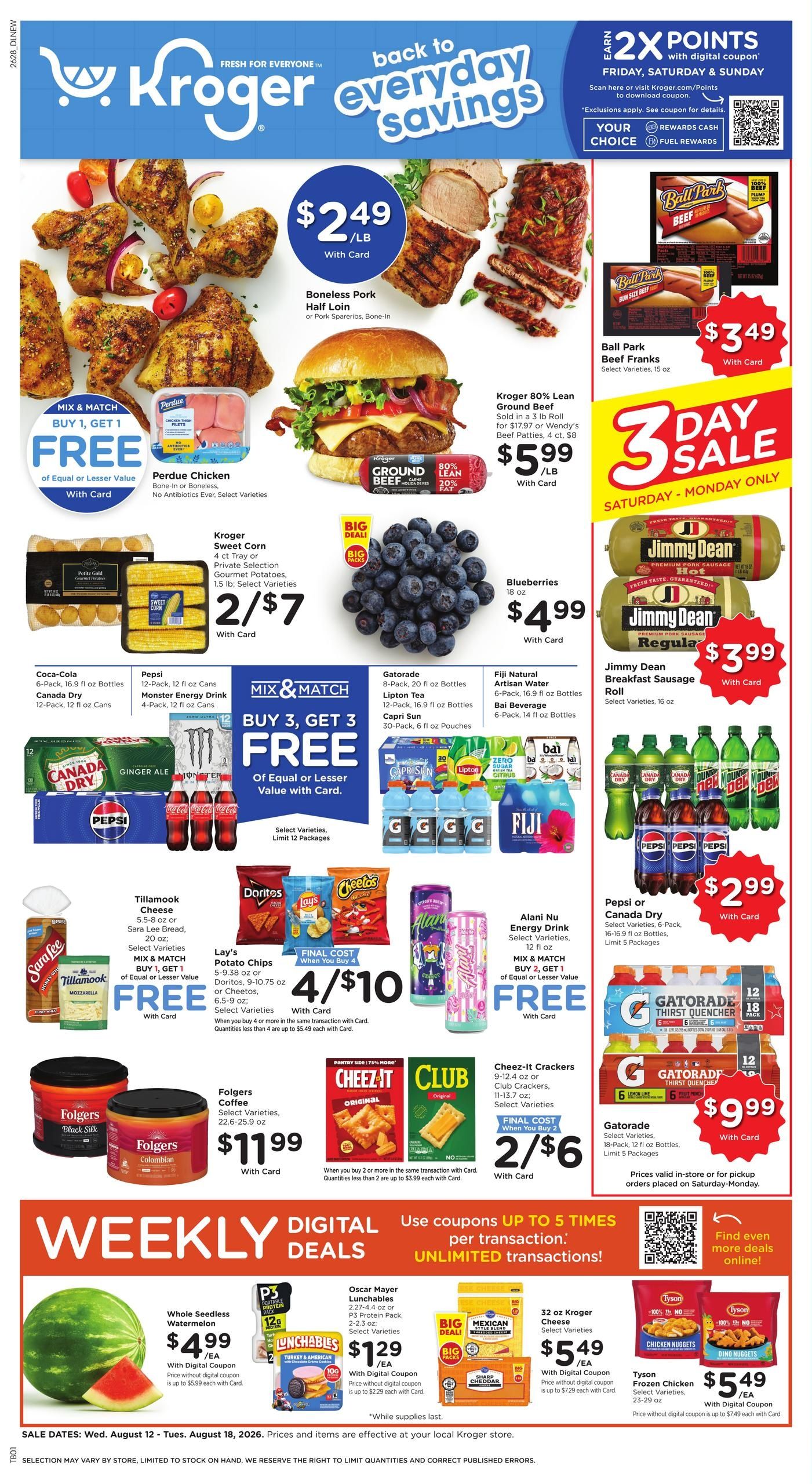 Kroger (Cave City–Heber Springs Area, AR) Weekly Ad August 12 - 18, 2026