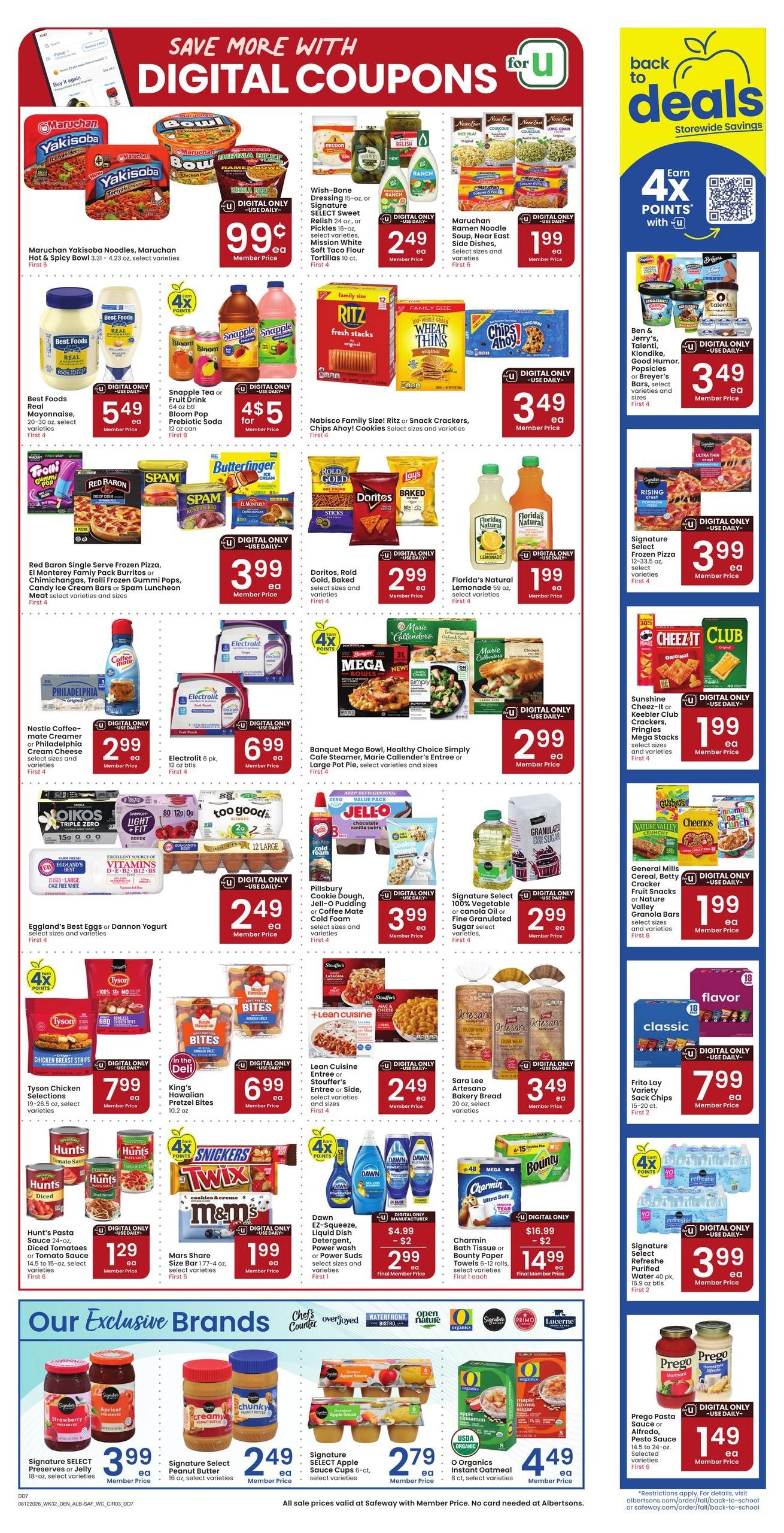 Safeway (Ignacio Area, CO) Weekly Ad August 12 - 18, 2026