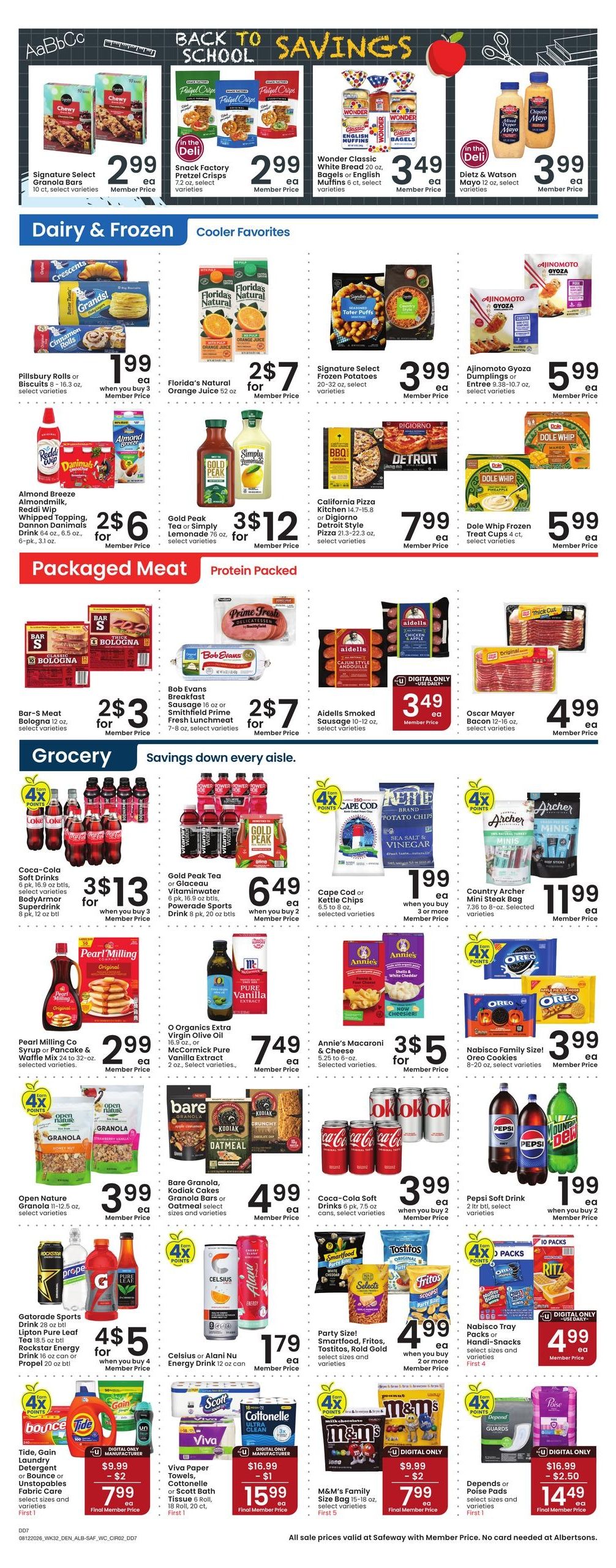 Safeway (Ignacio Area, CO) Weekly Ad August 12 - 18, 2026