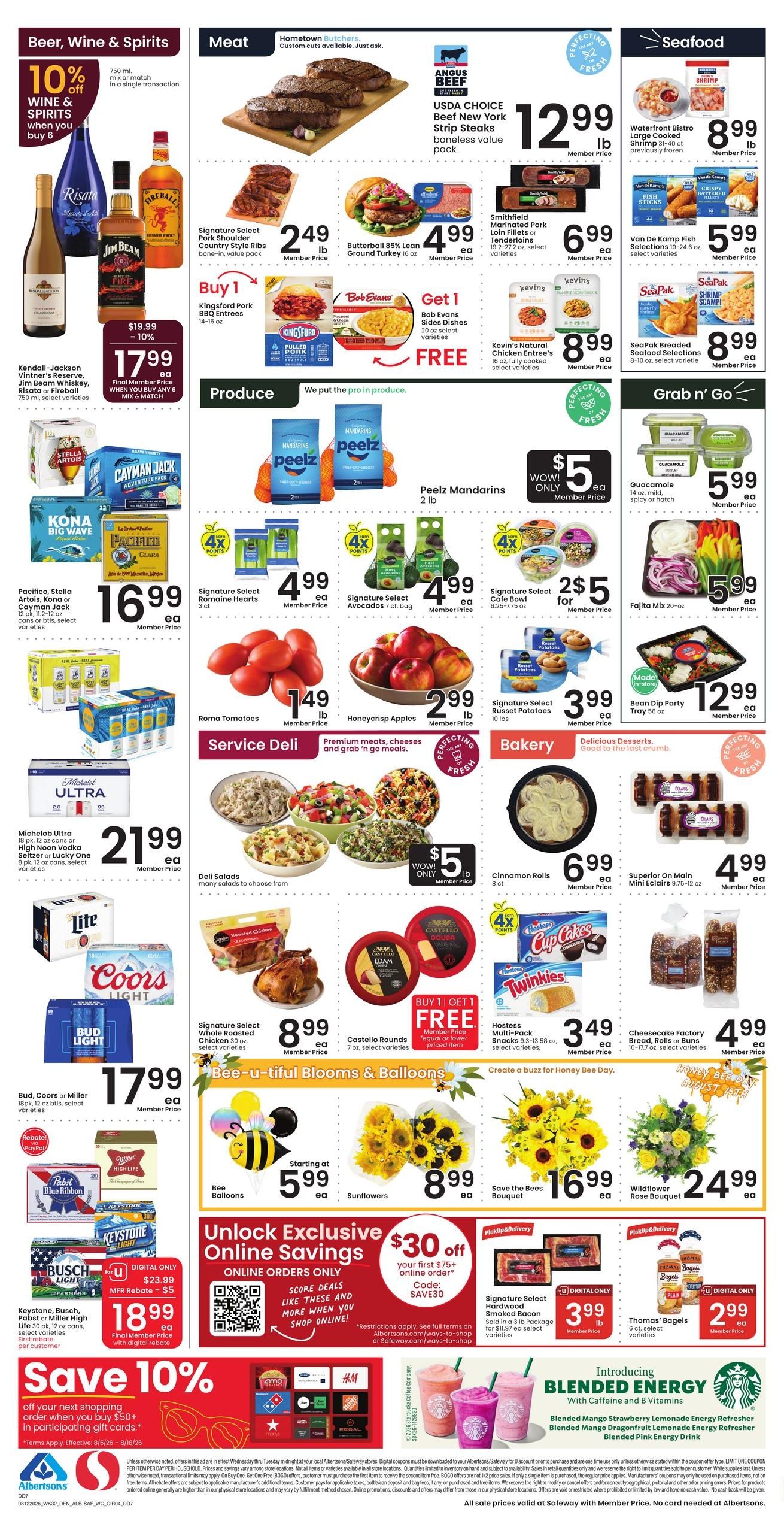 Safeway (Ignacio Area, CO) Weekly Ad August 12 - 18, 2026