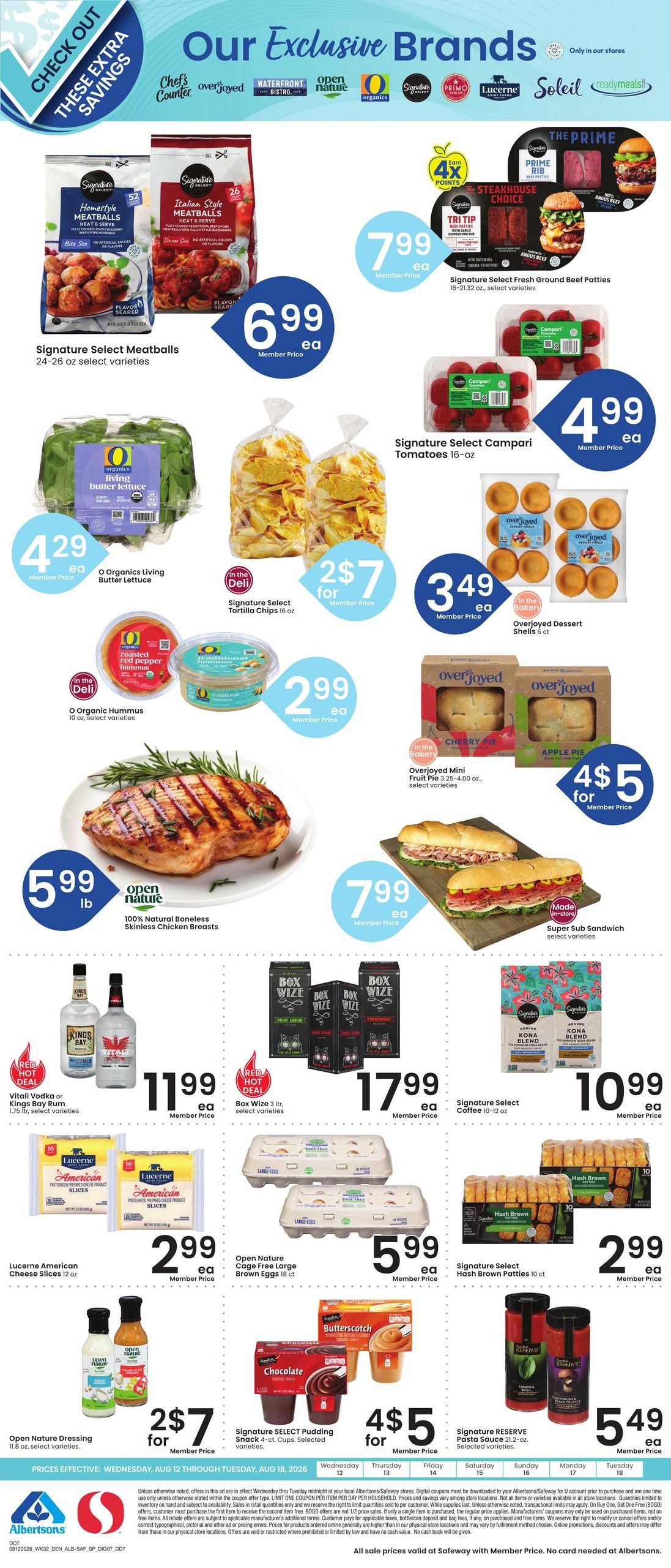 Safeway (Ignacio Area, CO) Weekly Ad August 12 - 18, 2026