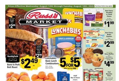 Russ's Market (Lincoln–Sprague Area, NE) Weekly Ad August 12 - 18, 2026
