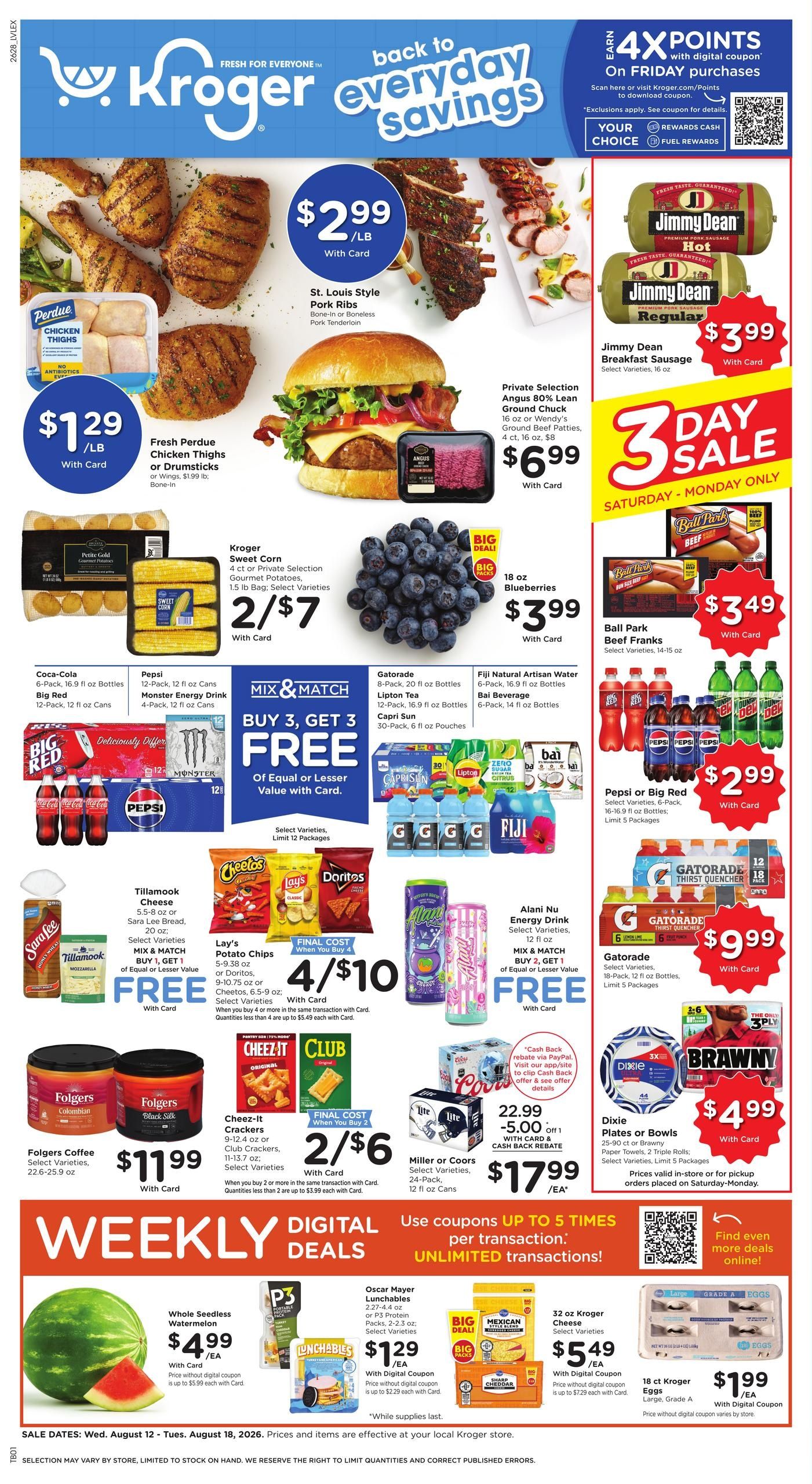Kroger (Lexington Area, KY) Weekly Ad August 12 - 18, 2026