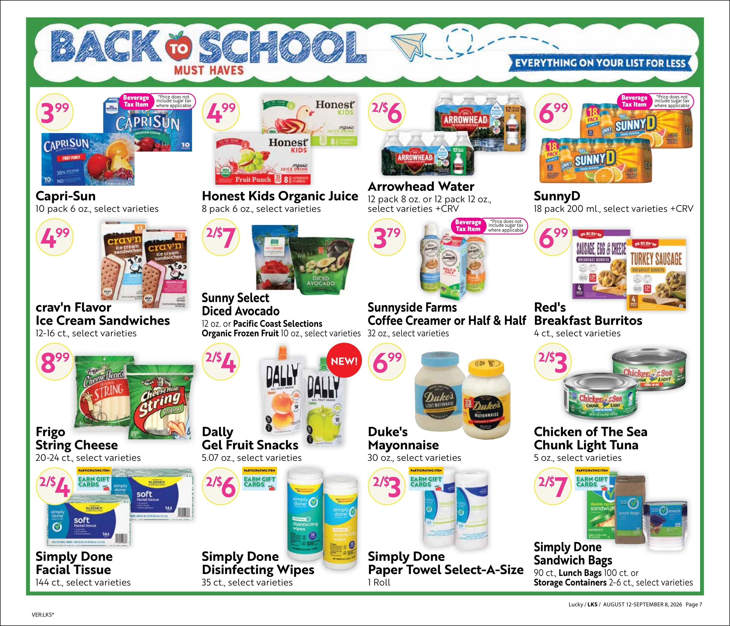 Lucky Supermarkets (Oakland–San Francisco Area, CA) Online Savings Guide Weekly Ad August 12 - September 8, 2026