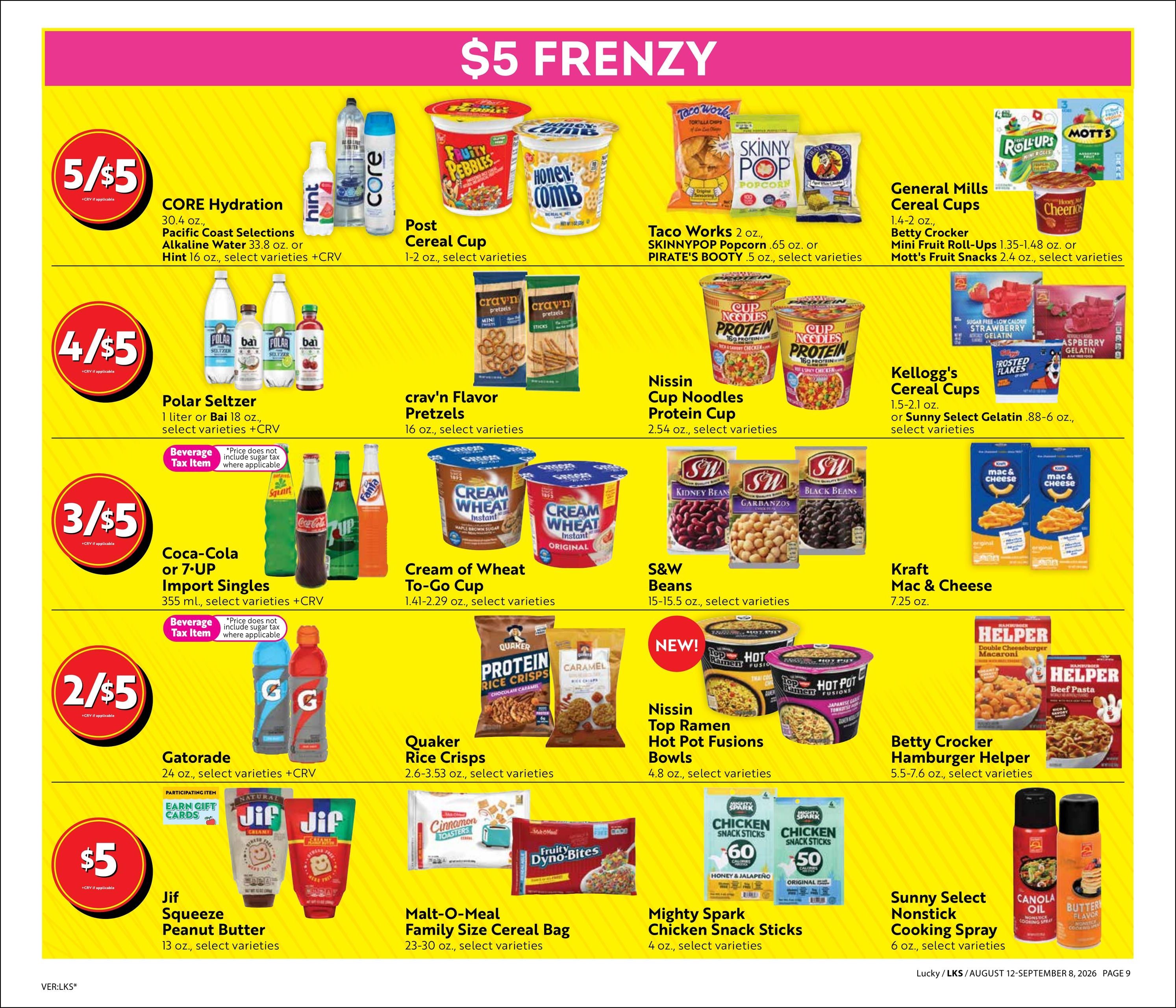Lucky Supermarkets (Oakland–San Francisco Area, CA) Online Savings Guide Weekly Ad August 12 - September 8, 2026