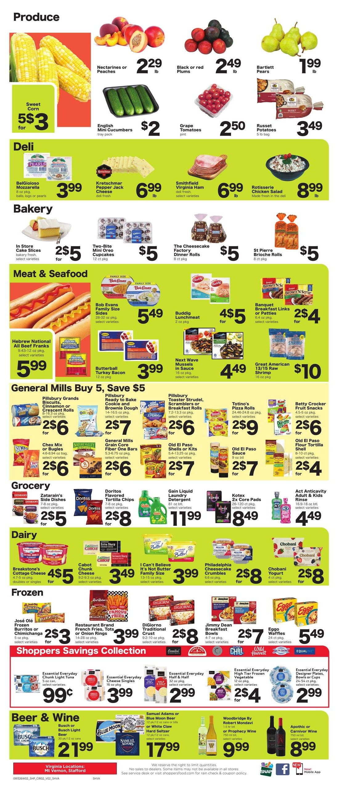 Shoppers (Alexandria–Lignum Area, VA) Weekly Savings Weekly Ad August 13 - 19, 2026
