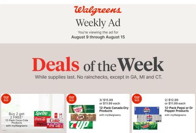 Walgreens (Gwinner Area, ND) Weekly Ad August 9 - 15, 2026