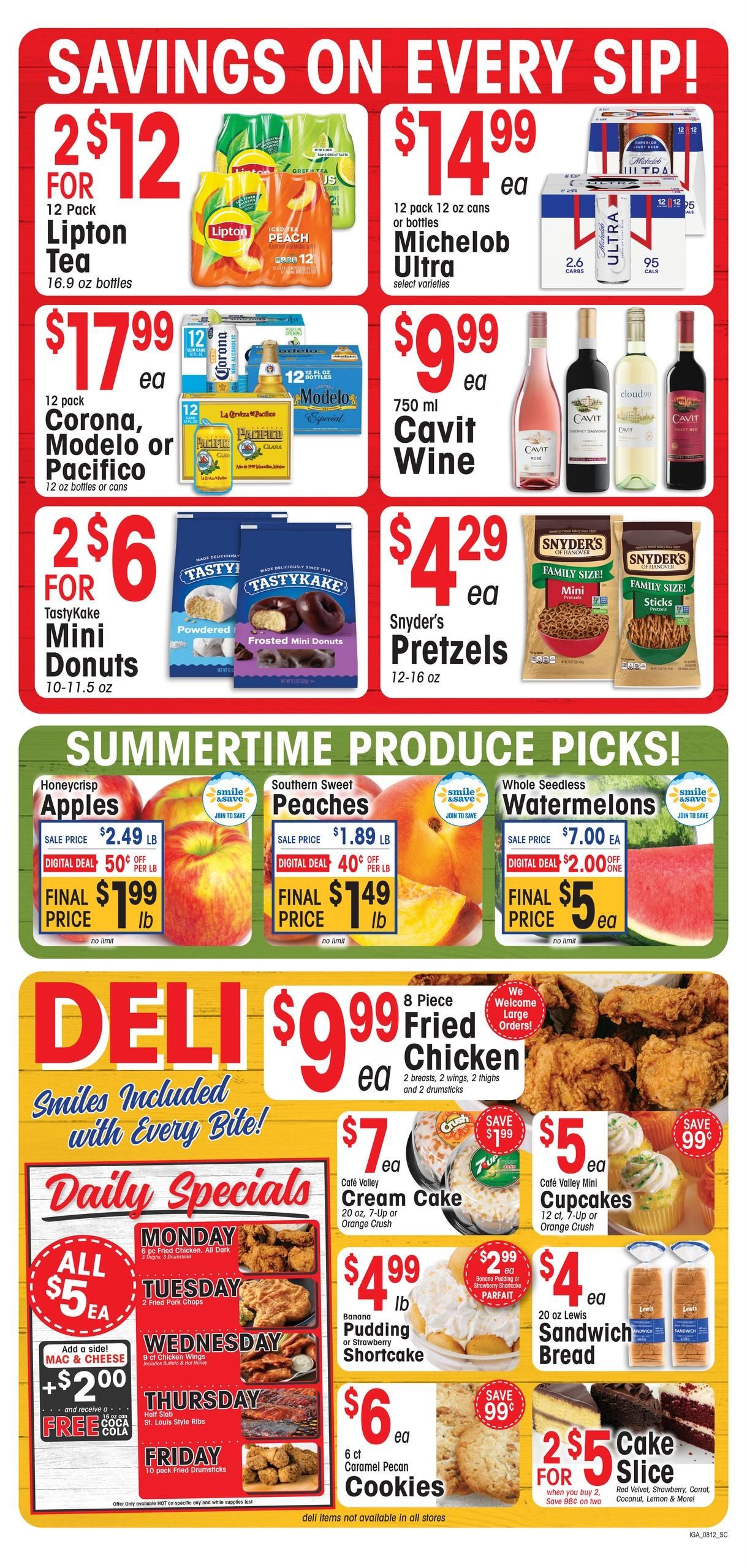 IGA Southeast (SC) Weekly Ad August 12 - 18, 2026