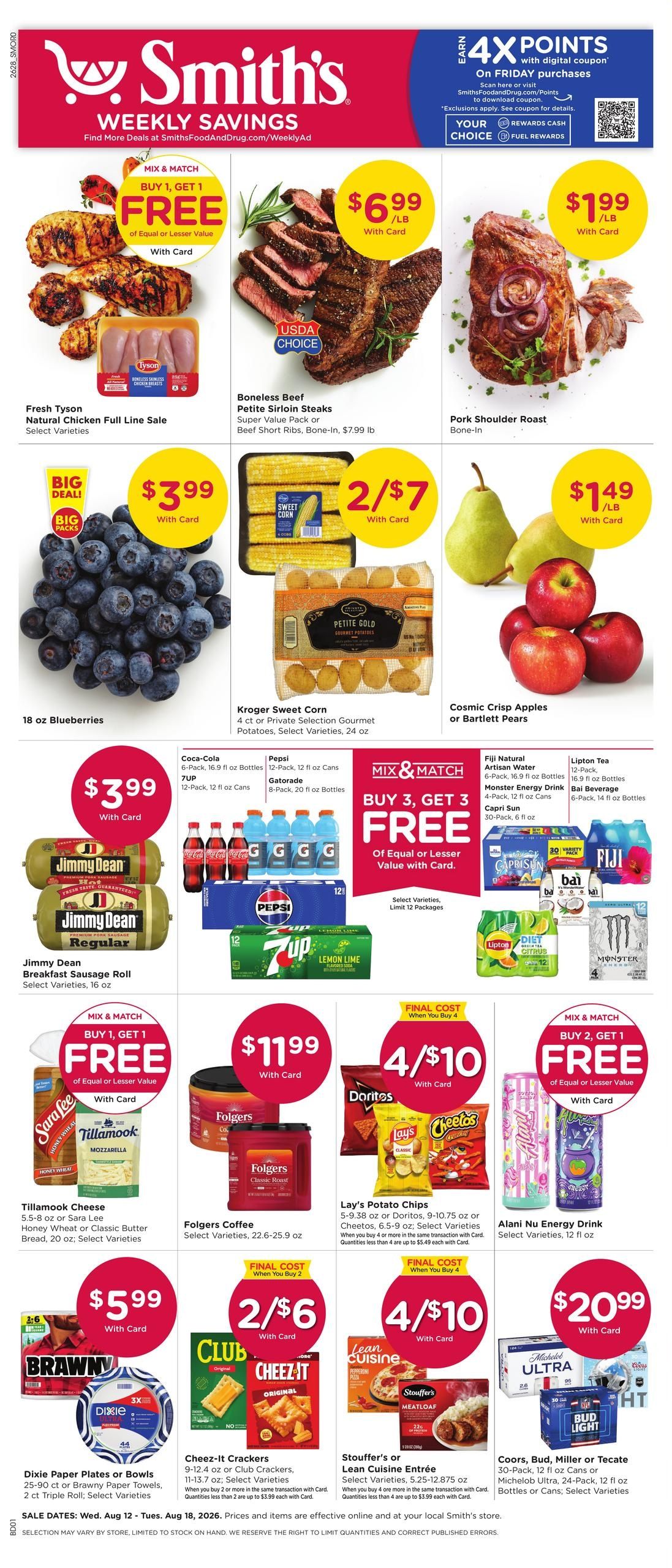 Smith's (Laughlin Area, NV) Weekly Ad August 12 - 18, 2026