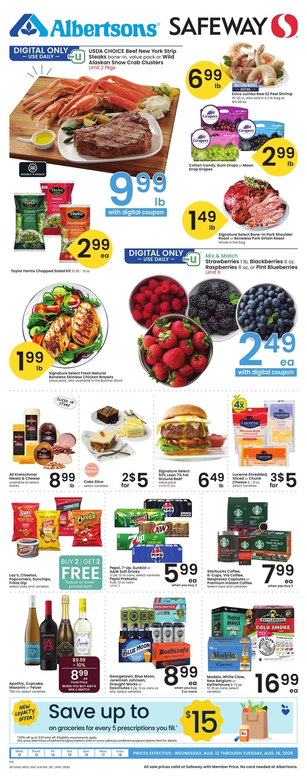 Safeway (Fortine Area, MT) Weekly Ad August 12 - 18, 2026