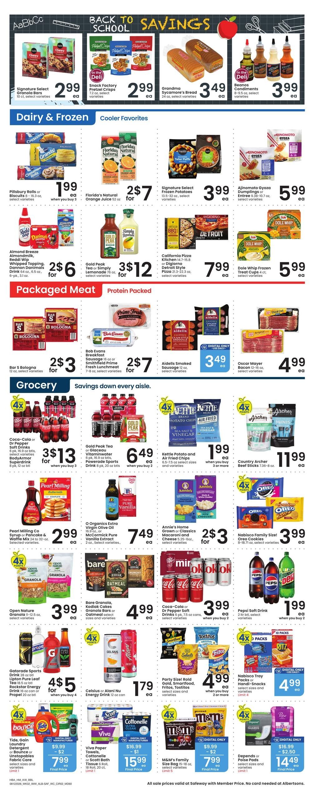 Safeway (Fortine Area, MT) Weekly Ad August 12 - 18, 2026