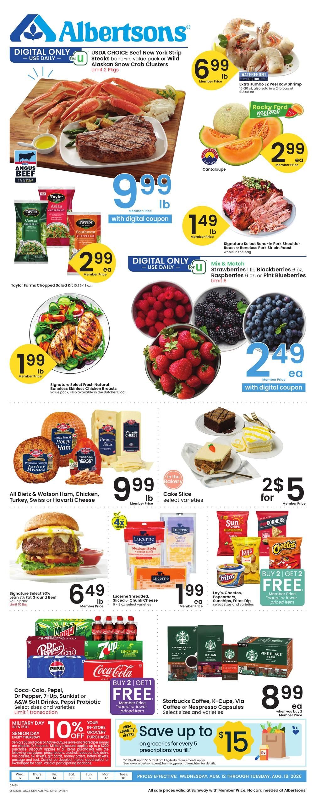 Albertsons (Buffalo Area, WY) Weekly Ad August 12 - 18, 2026