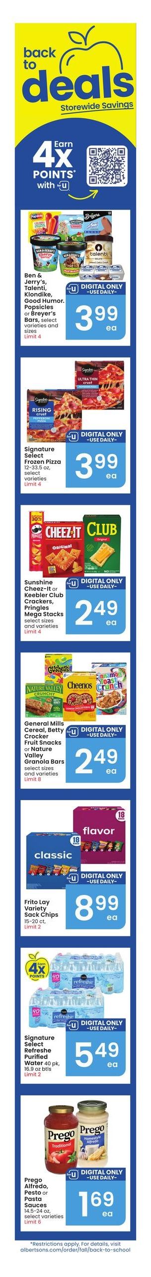 Albertsons (Browning Area, MT) Bonus Online Savings Weekly Ad August 12 - 18, 2026