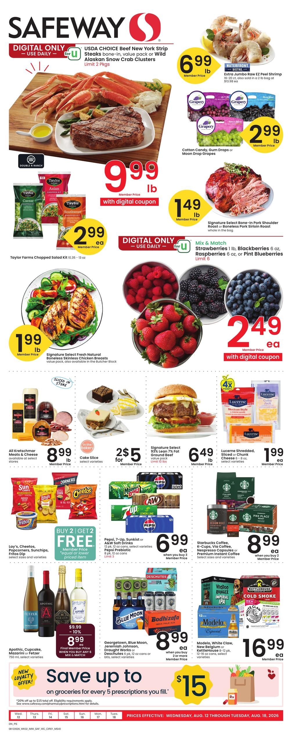 Safeway (Hot Springs-Sheridan Area, MT) Weekly Ad August 12 - 18, 2026