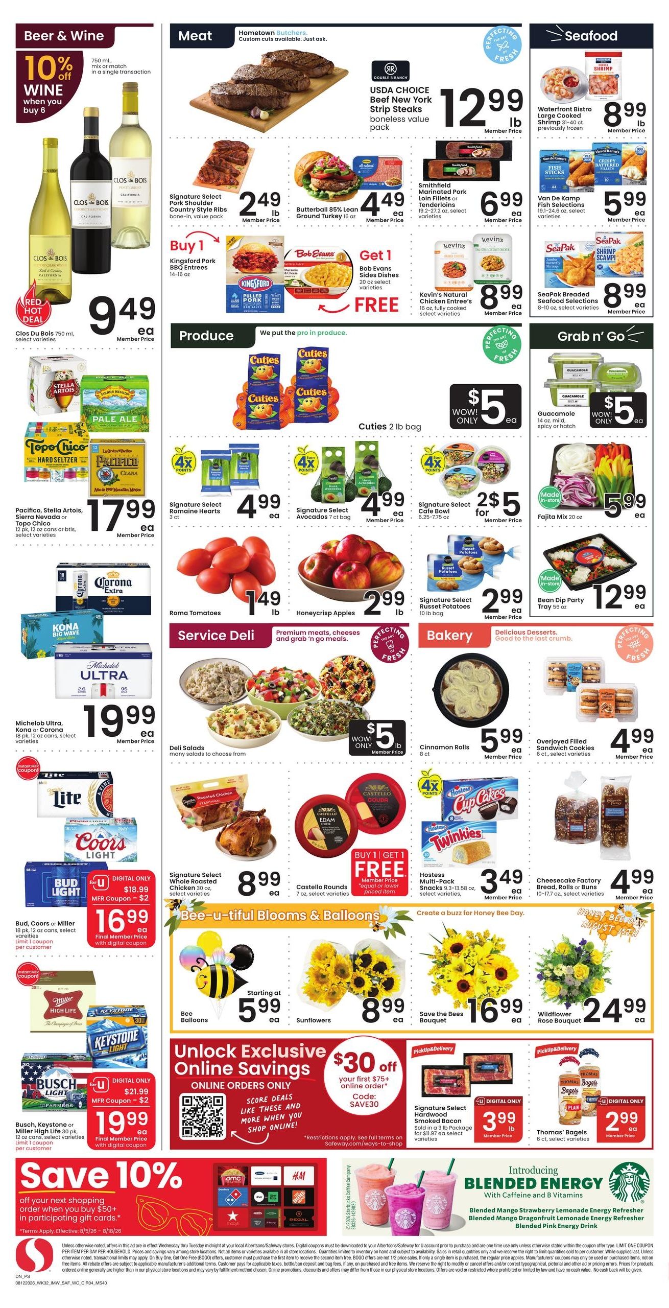 Safeway (Hot Springs-Sheridan Area, MT) Weekly Ad August 12 - 18, 2026