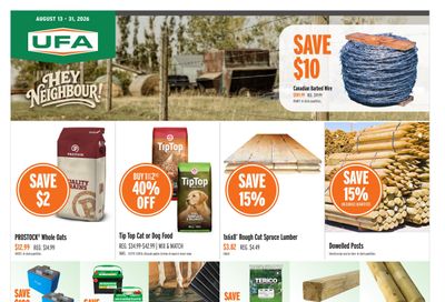 UFA Co-operative Limited Flyer August 13 to 31