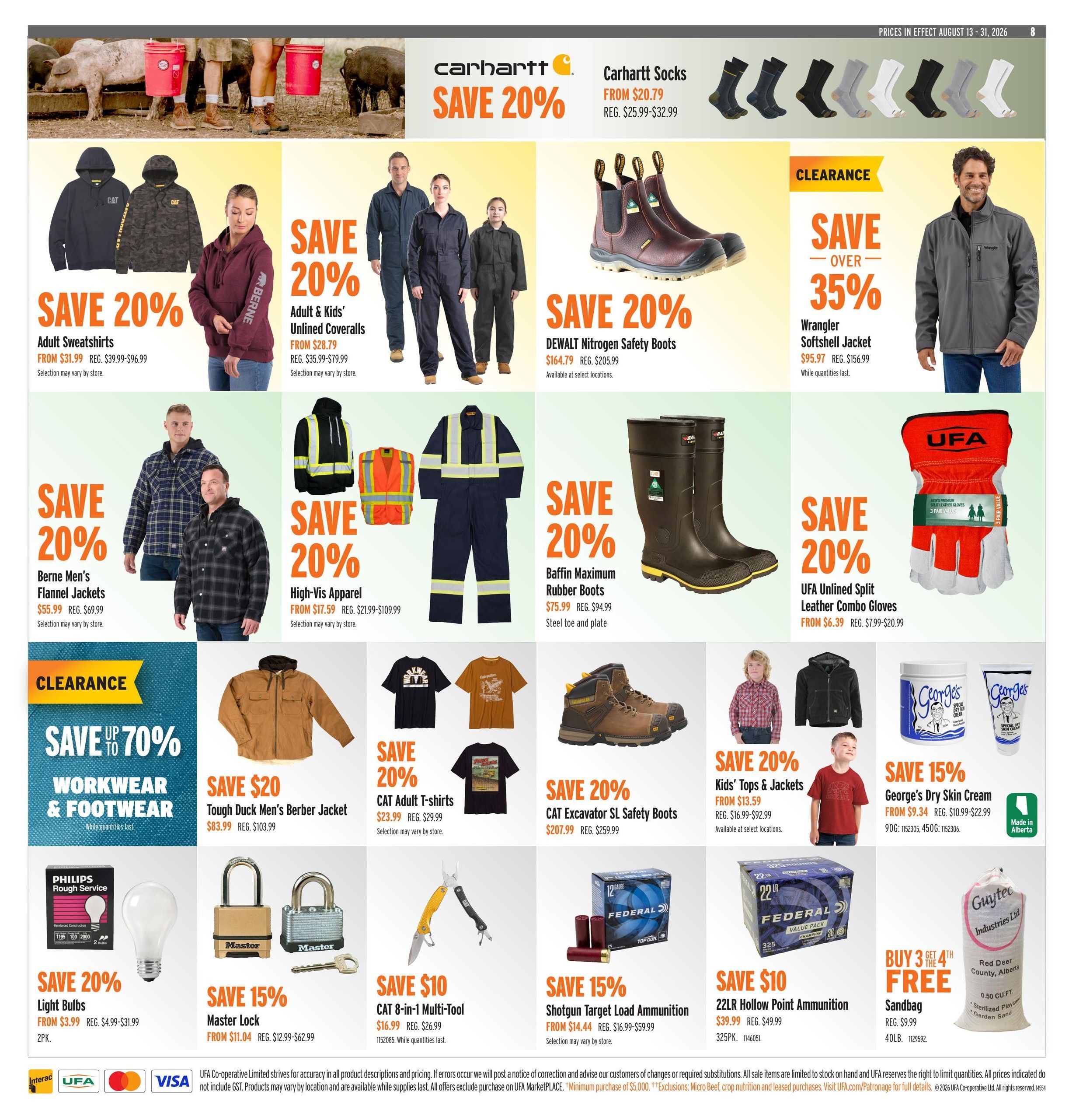 UFA Co-operative Limited Flyer August 13 to 31