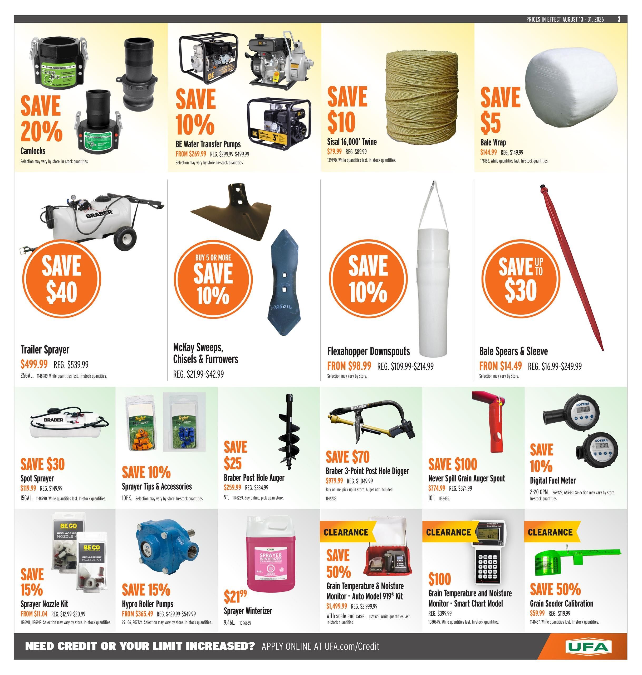 UFA Co-operative Limited Flyer August 13 to 31