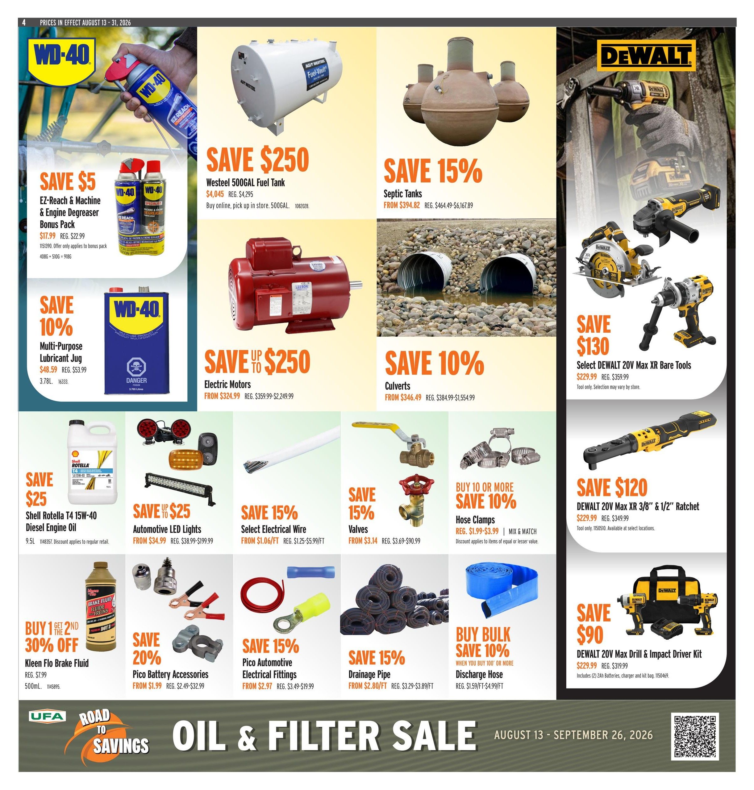 UFA Co-operative Limited Flyer August 13 to 31