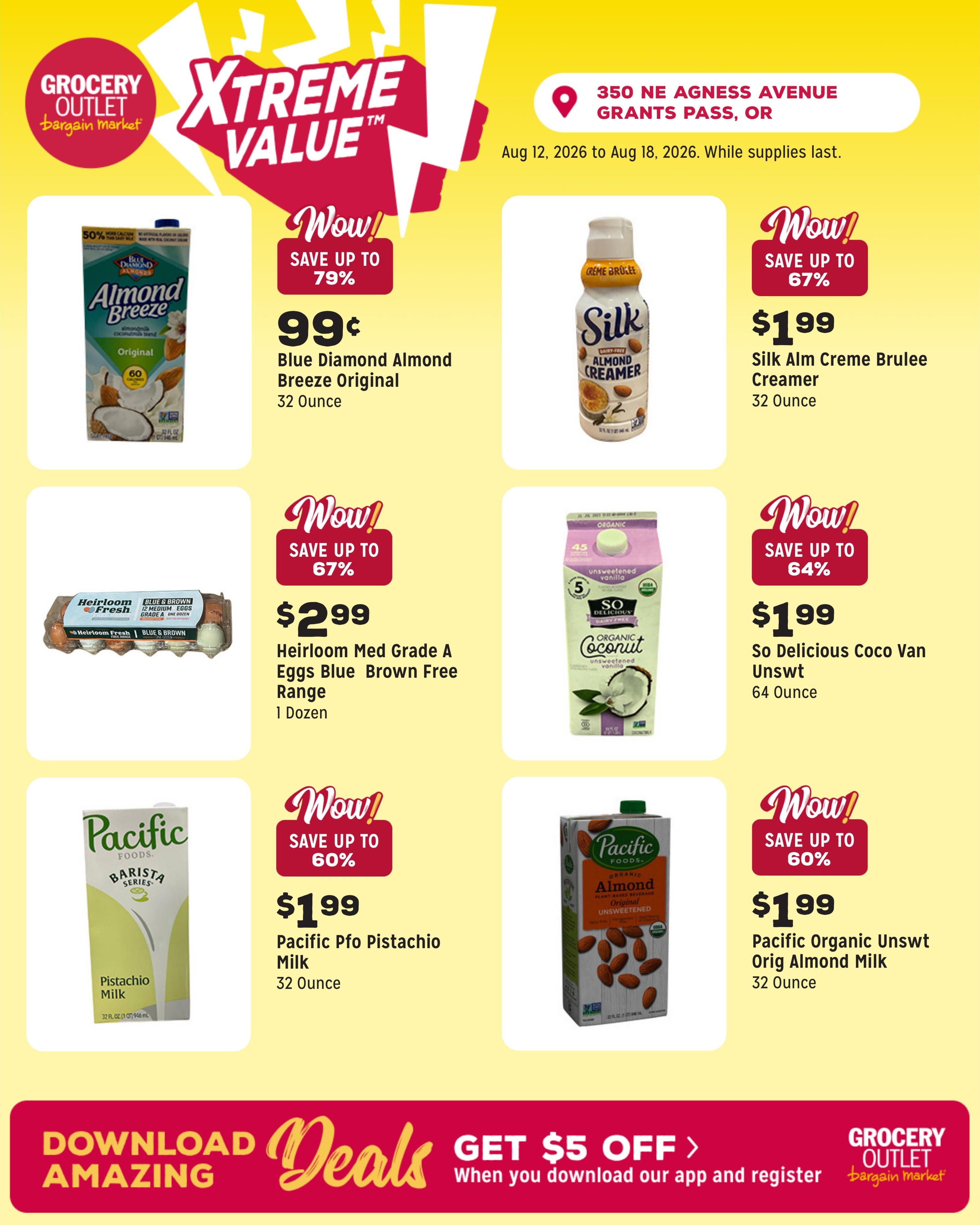 Grocery Outlet (Grants Pass Area, OR) Weekly Ad August 12 - 18, 2026