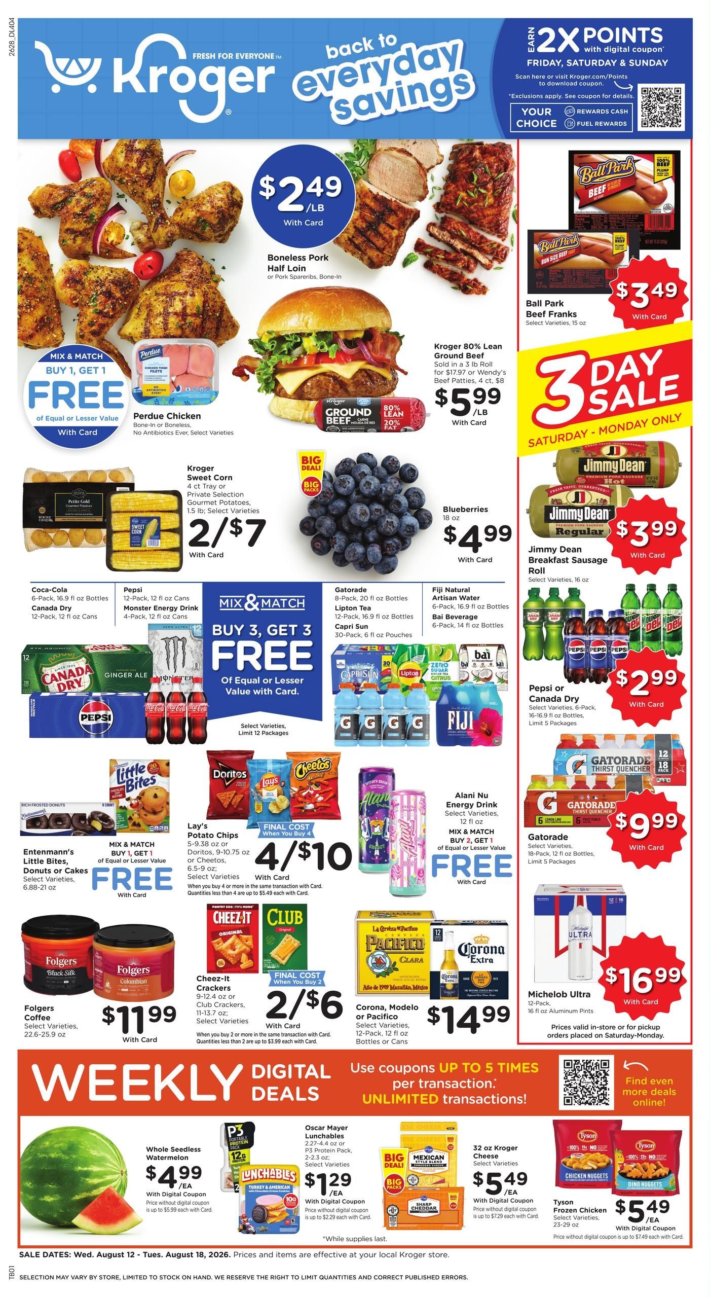Kroger (Southaven–Walls Area, MS) Weekly Ad August 12 - 18, 2026