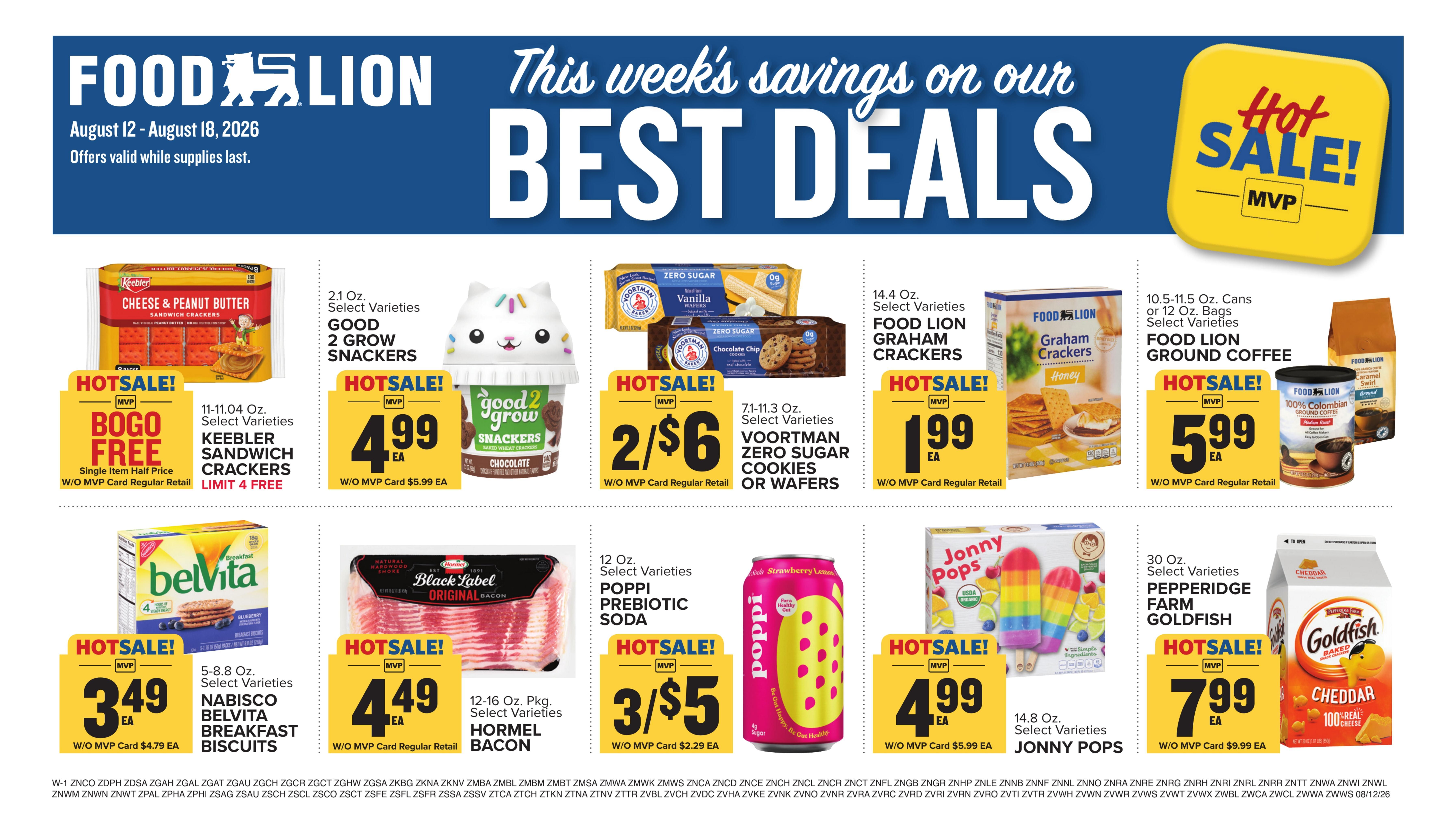 Food Lion (Bennettsville Area, SC) Weekly Ad August 12 - 18, 2026
