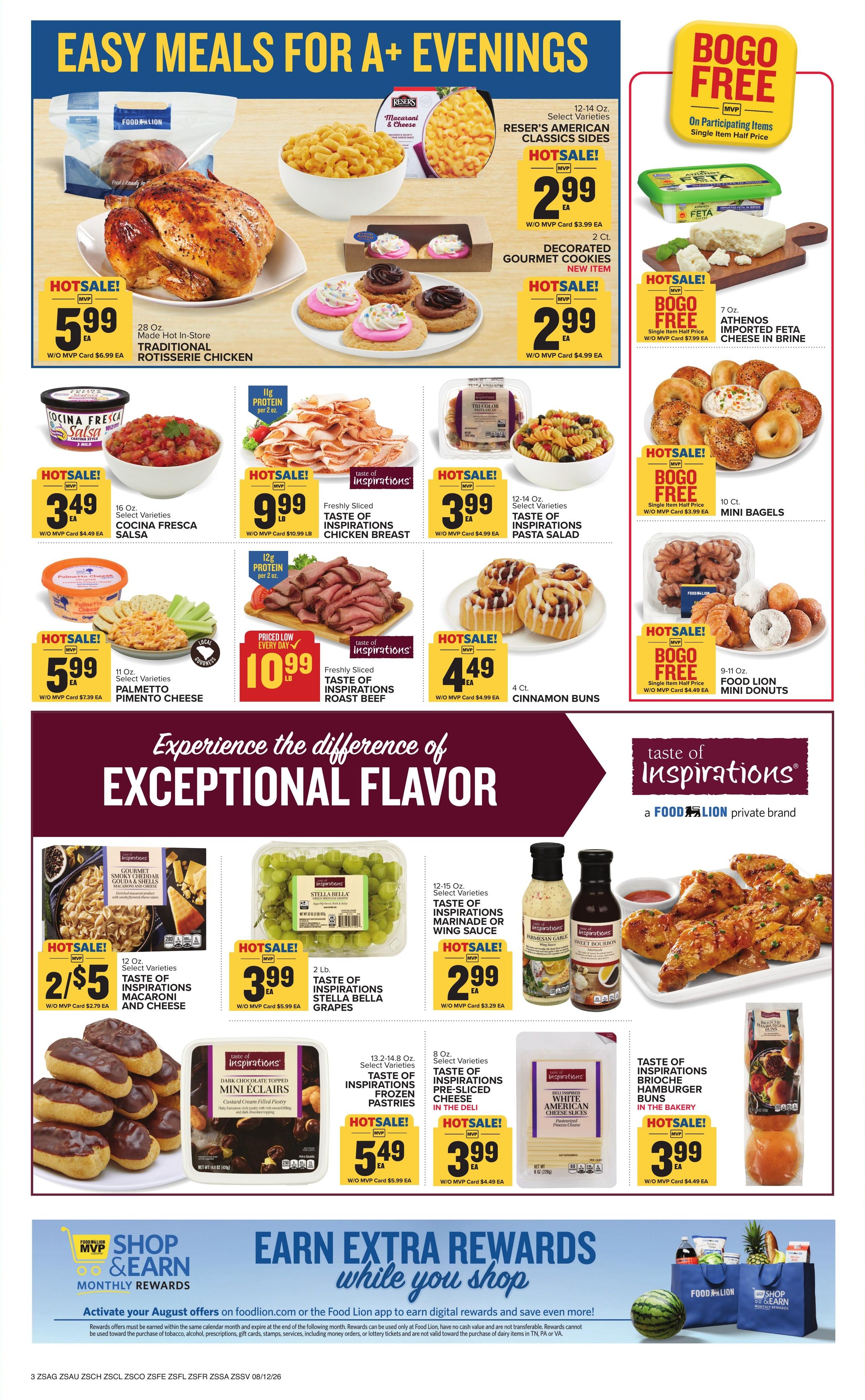 Food Lion (Bennettsville Area, SC) Weekly Ad August 12 - 18, 2026