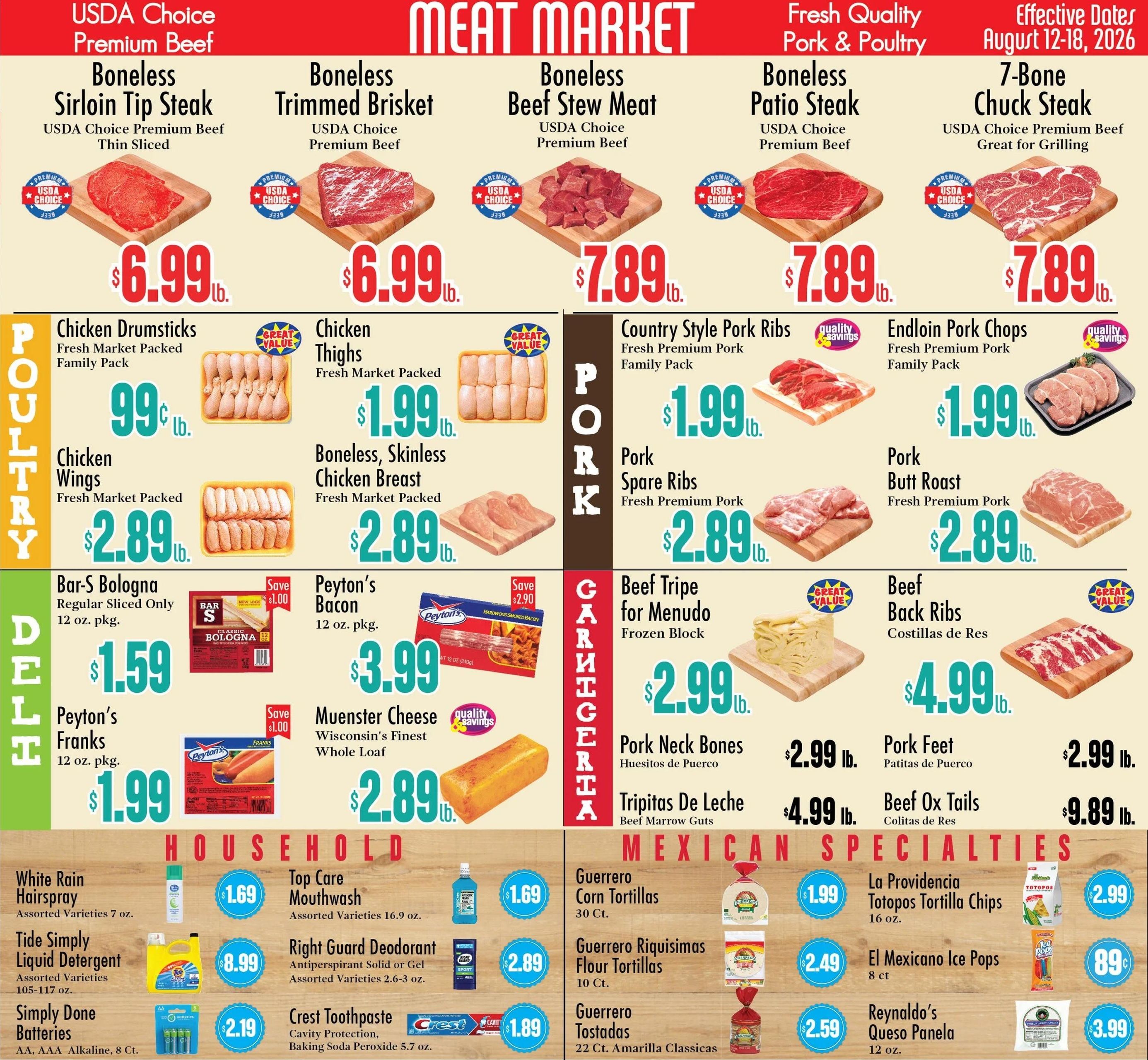 Food City Supermarkets (El Paso Area, TX) Weekly Ad August 12 - 18, 2026