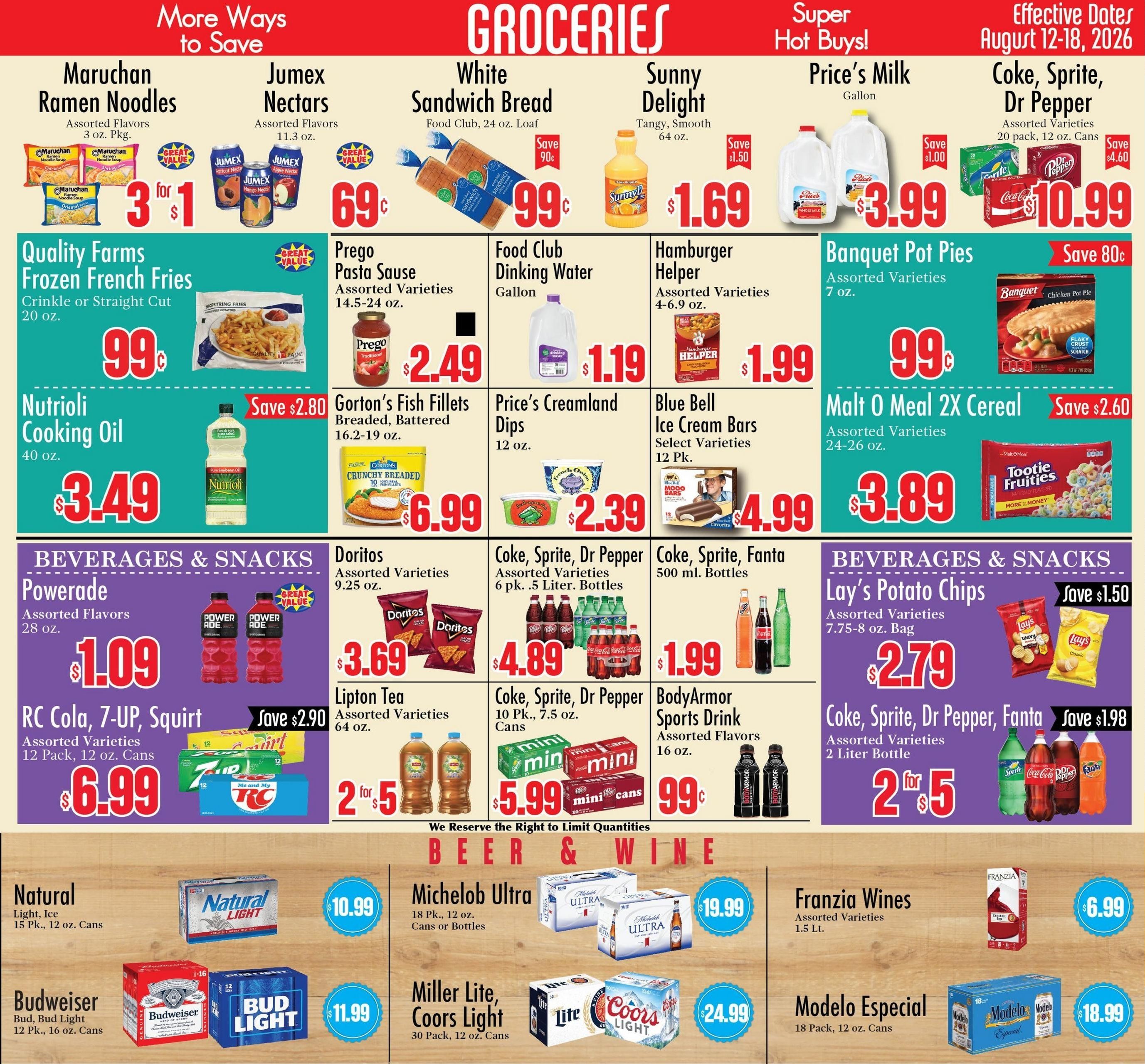 Food City Supermarkets (El Paso Area, TX) Weekly Ad August 12 - 18, 2026