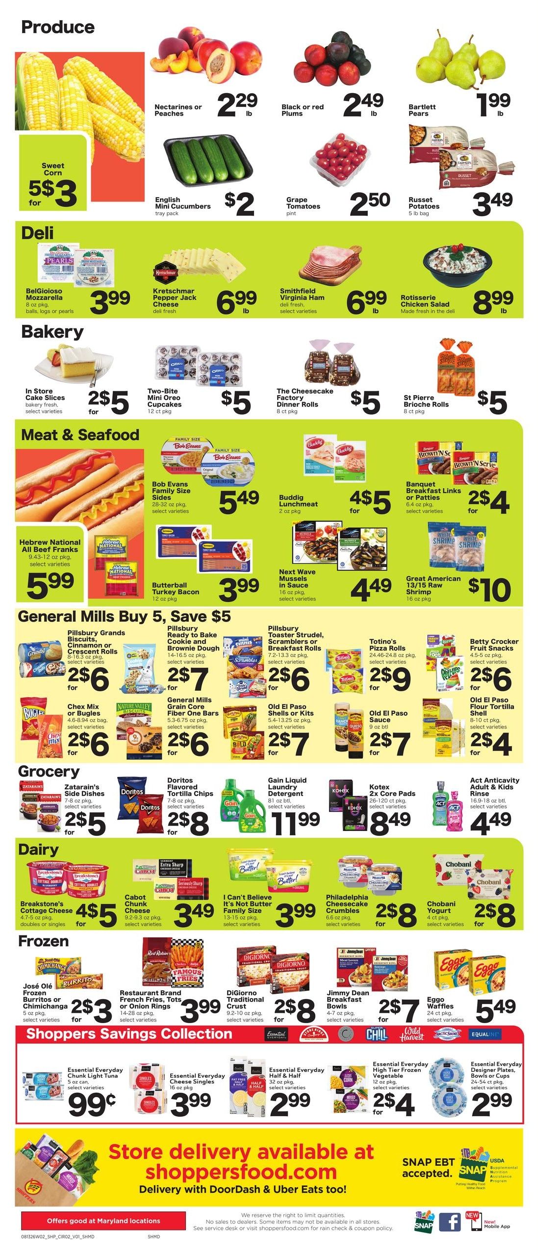 Shoppers (Washington–Annapolis Area, DC–MD) Weekly Savings Weekly Ad August 13 - 19, 2026