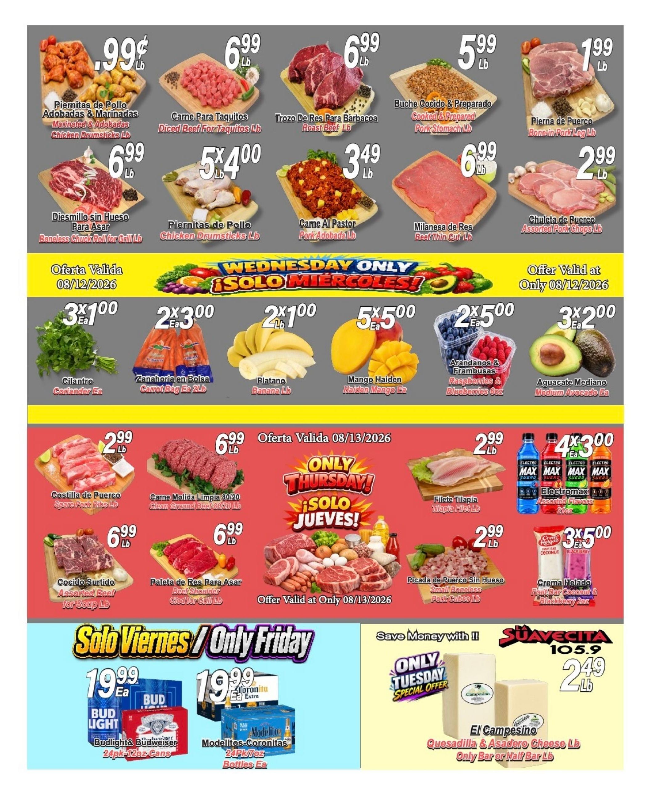 El Mezquite Market (Albuquerque–Rio Rancho Area, NM) Weekly Ad August 12 - 18, 2026