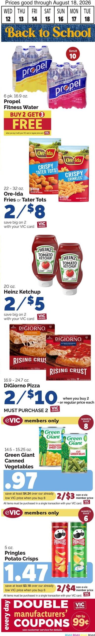 Harris Teeter (Baltimore–Bethany Beach Area, DE–MD) Weekly Ad August 12 - 18, 2026