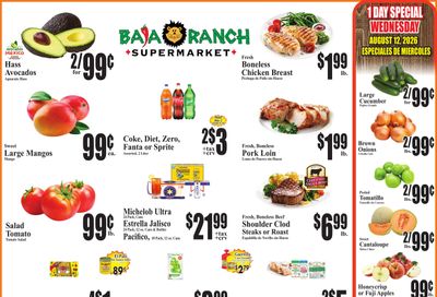 Baja Ranch Supermarket Weekly Ad August 12 - 18, 2026