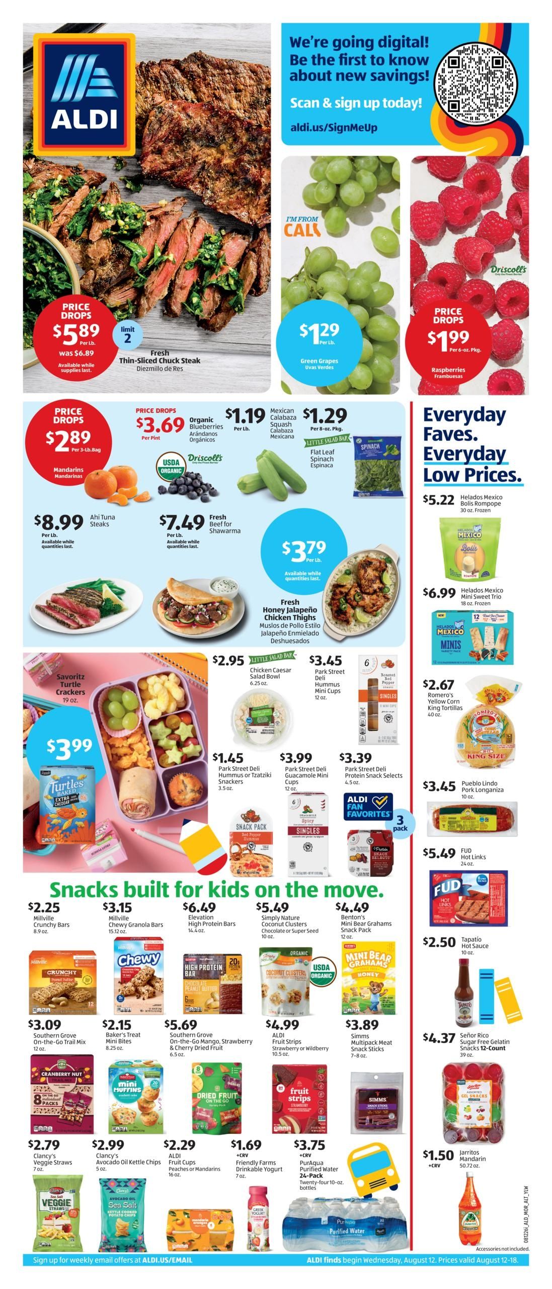 ALDI (Anaheim Area, CA) Weekly Ad August 12 - 18, 2026