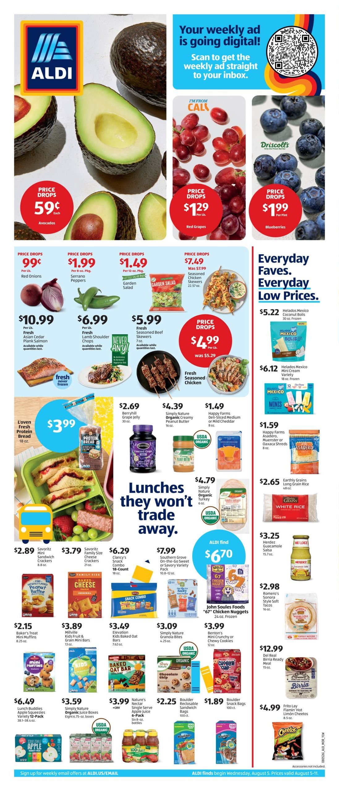 ALDI (Anaheim Area, CA) Weekly Ad August 12 - 18, 2026