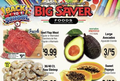 Big Saver Foods Weekly Ad August 12 - 18, 2026