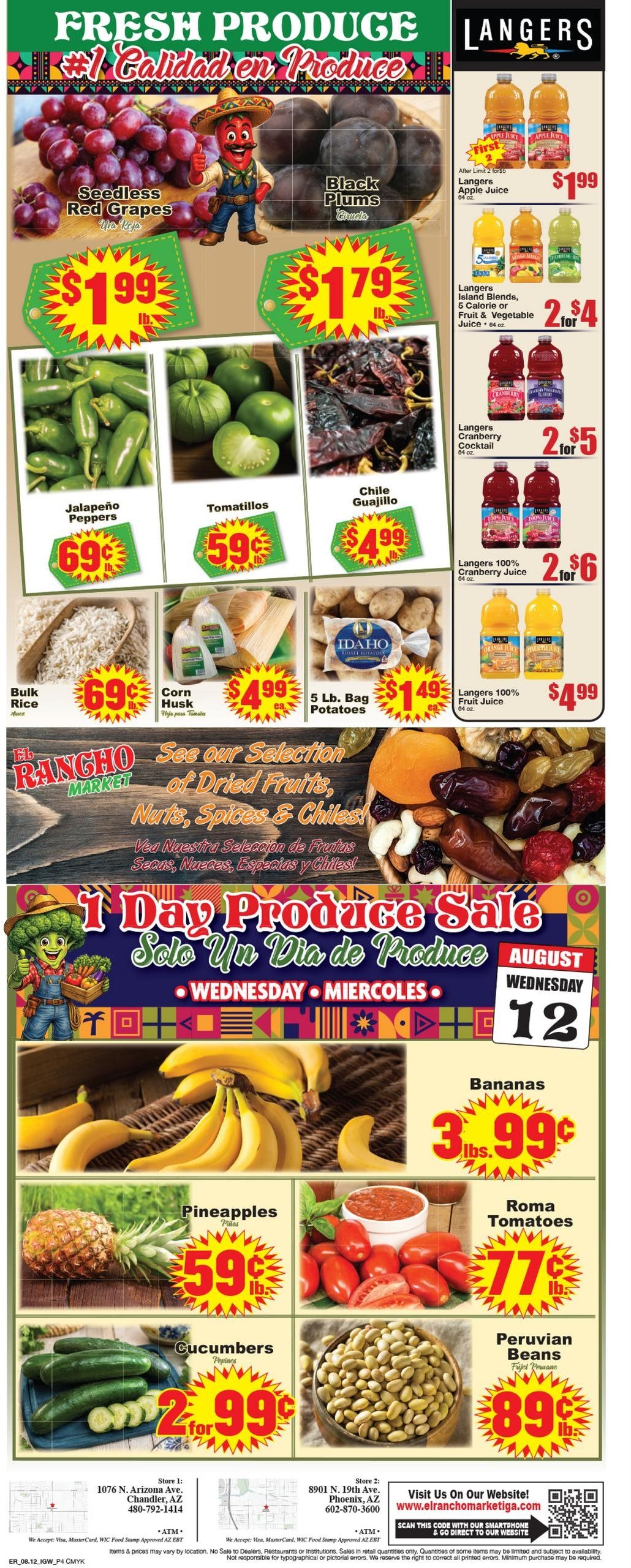 El Rancho Market (Phoenix–Tempe Area, AZ) Weekly Ad August 12 - 18, 2026