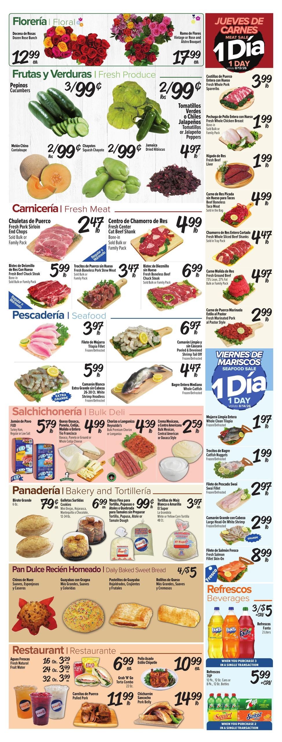 El Super Fresh Weekly Ad August 12 - 18, 2026